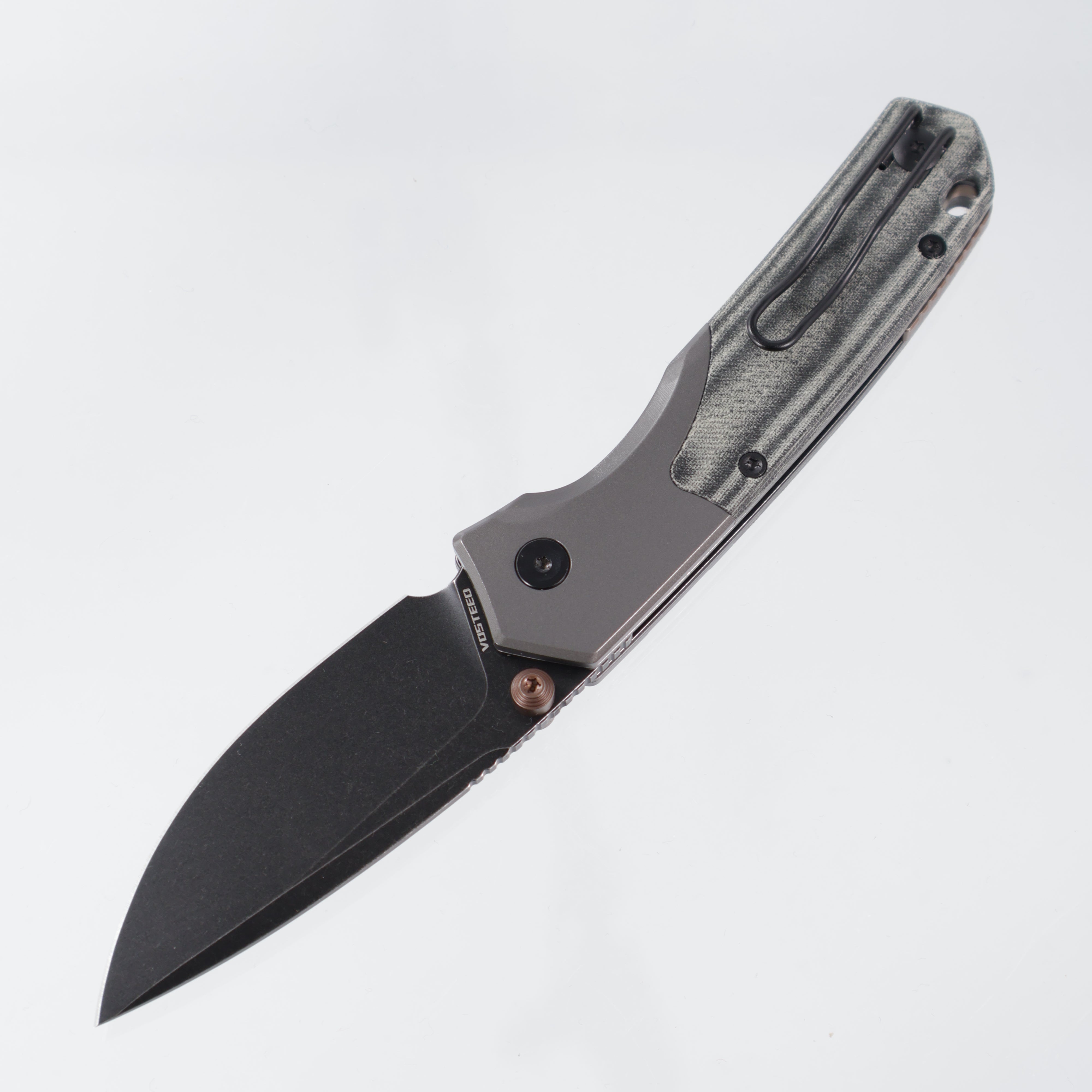 Vosteed Psyop 299 - Black Norplex UltreX™ Micarta - S35VN Blackwash - A2219