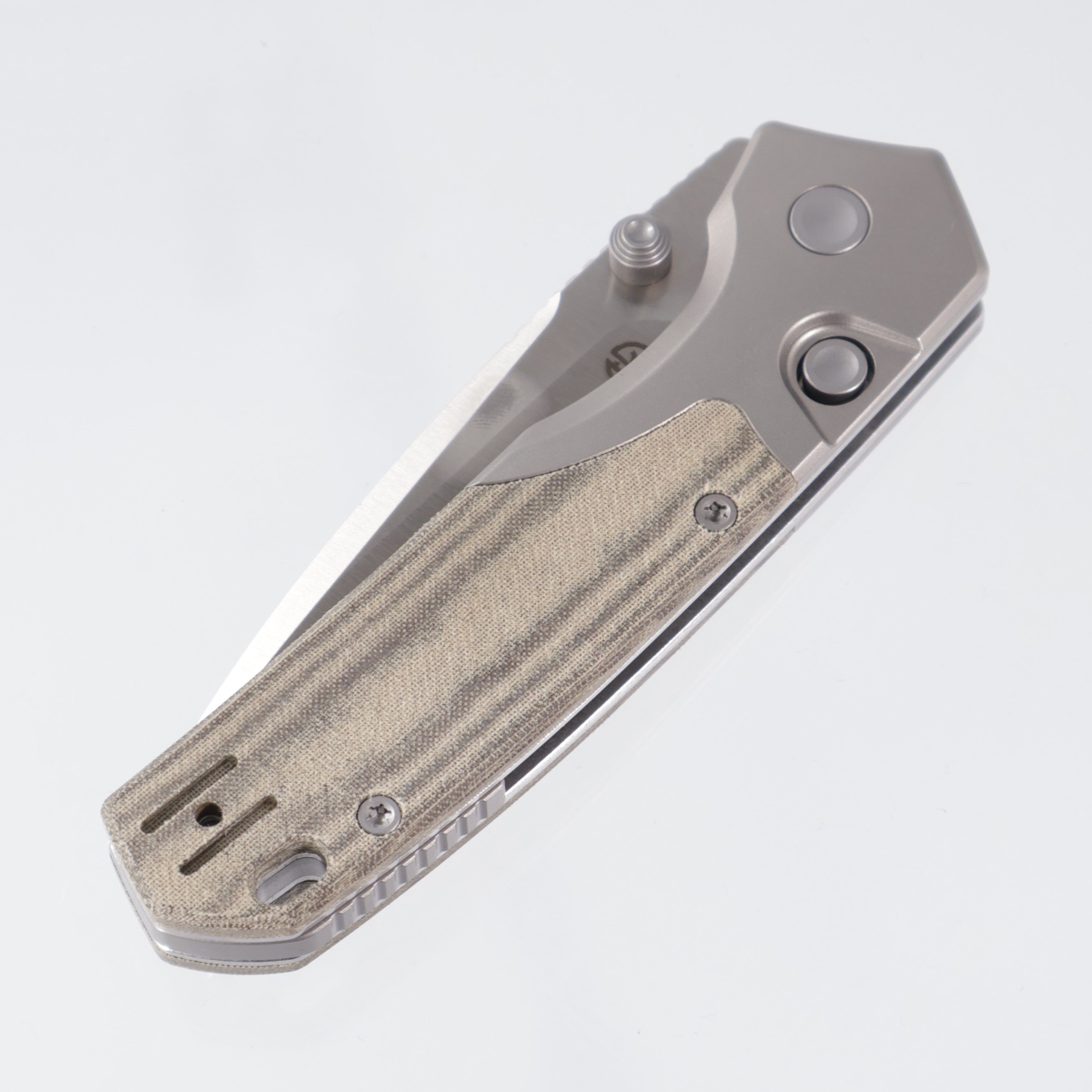 Vosteed Psyop 299 - Green Norplex UltreX™ Micarta - Satin S35VN - A2218