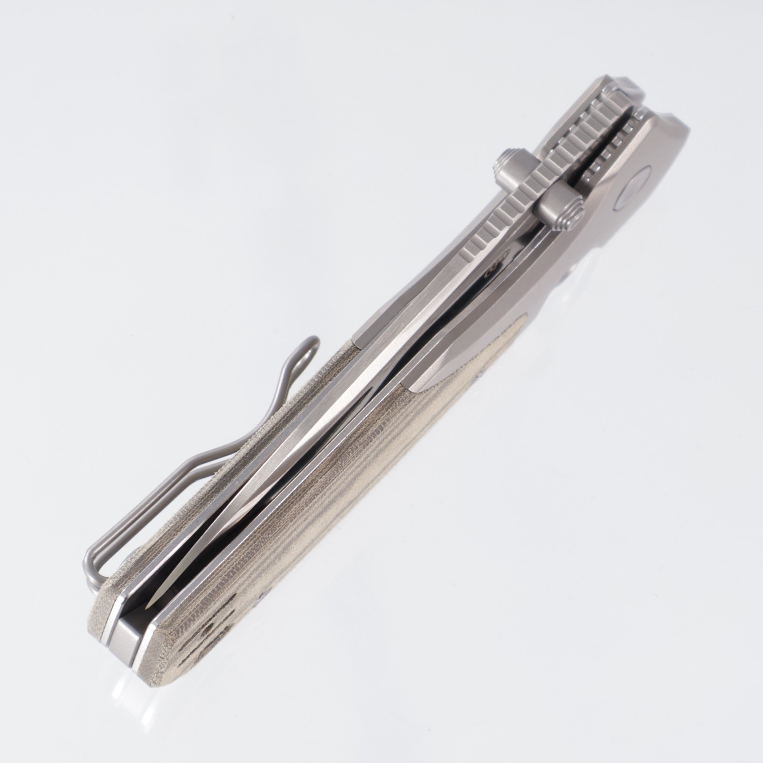 Vosteed Psyop 299 - Green Norplex UltreX™ Micarta - Satin S35VN - A2218