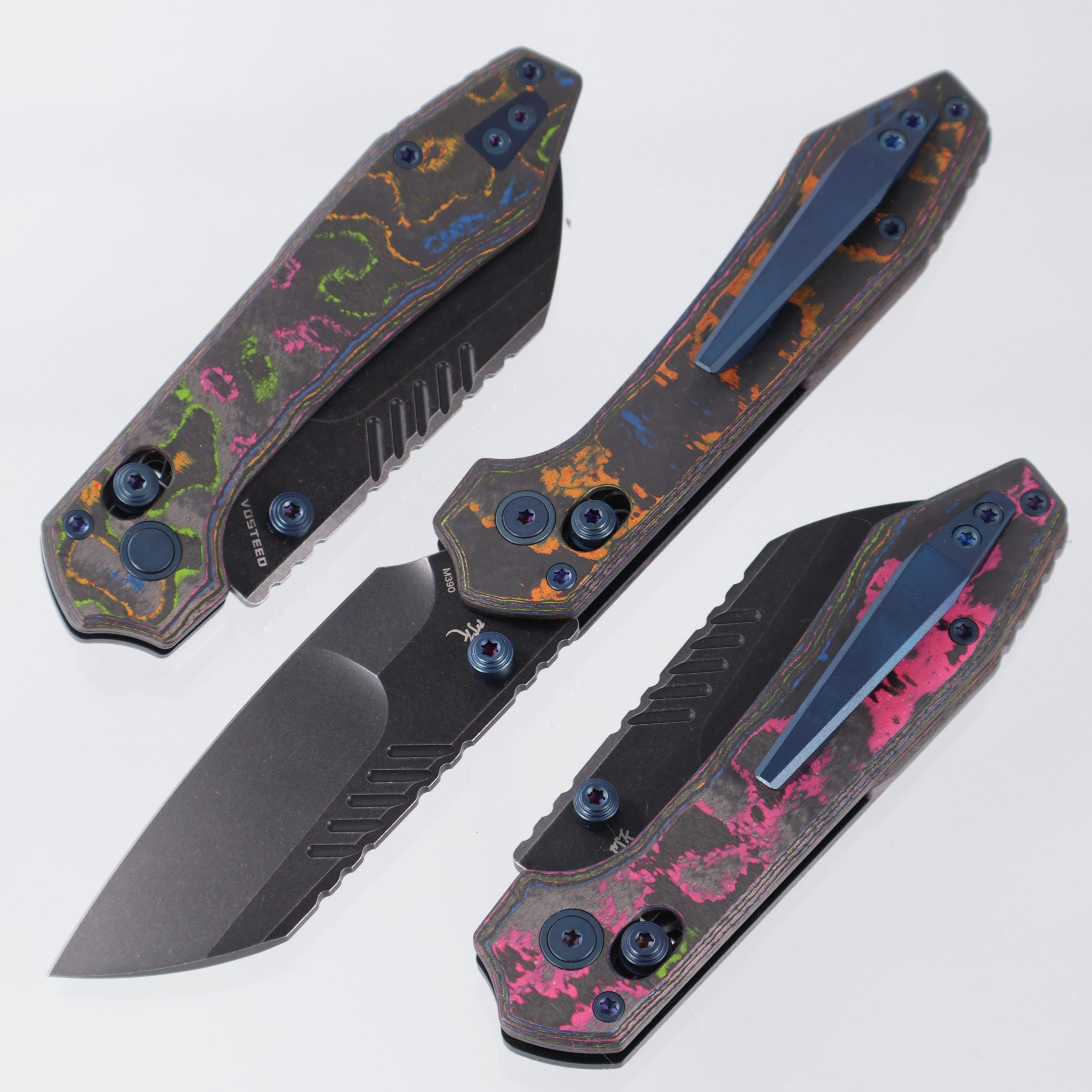 Vosteed Mini RSKAOS - 80s CamoCarbon - M390 Blackwash - BR-OP Exclusive - A4403