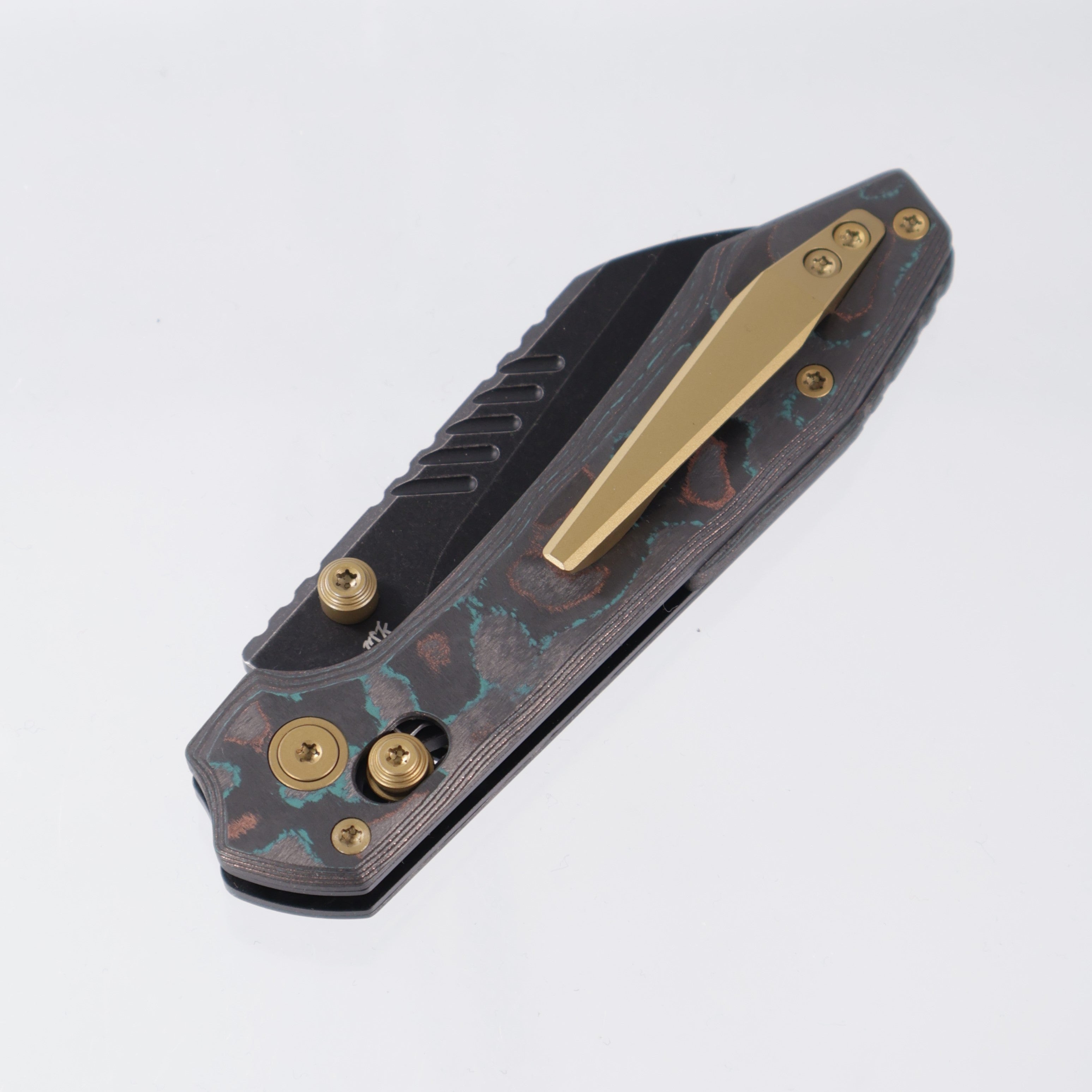Vosteed Mini RSKAOS - Shipwreck CamoCarbon - Serrated M390 Blackwash - BR-OP Exclusive - A4406