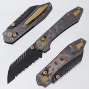 Vosteed Mini RSKAOS - Shipwreck CamoCarbon - Serrated M390 Blackwash - BR-OP Exclusive - A4406