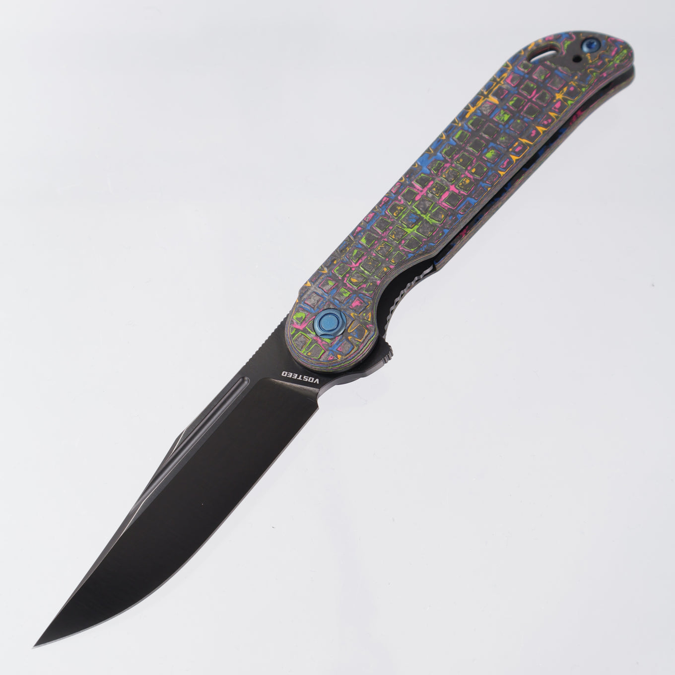 Vosteed Bellamy - 80s CamoCarbon Fragged - Satin DLC M390 - BR-OP Exclusive - A3203