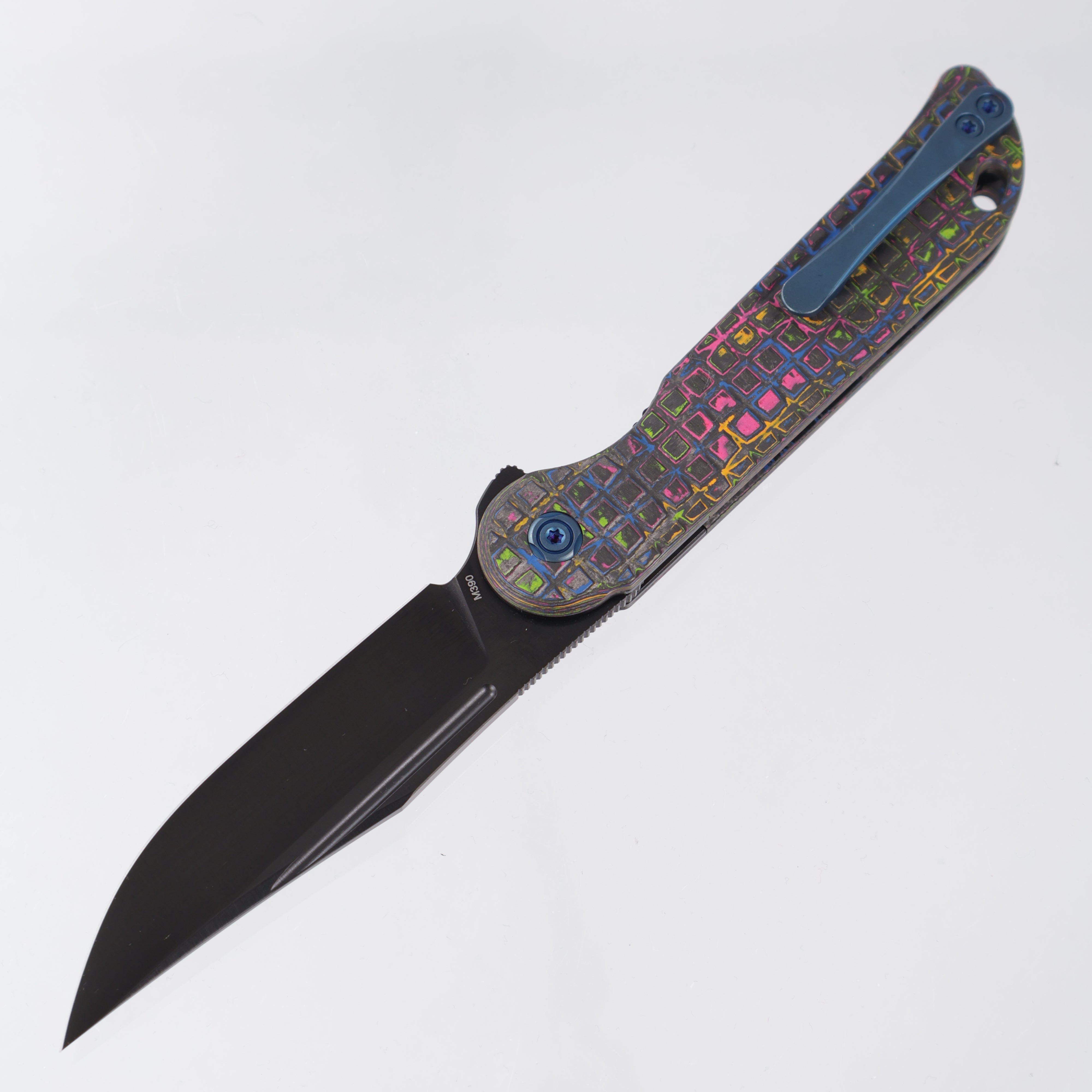 Vosteed Bellamy - 80s CamoCarbon Fragged - Satin DLC M390 - BR-OP Exclusive - A3203
