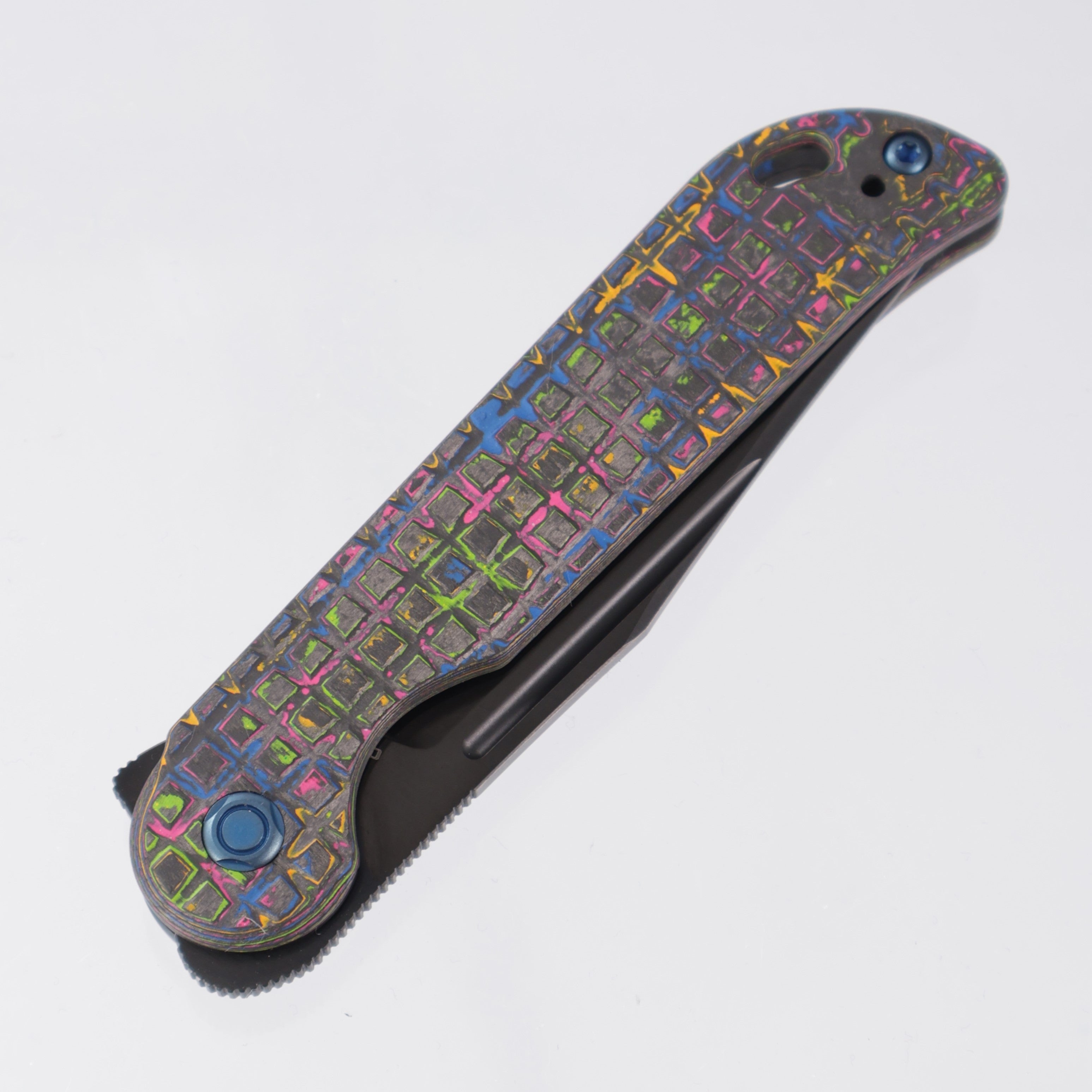 Vosteed Bellamy - 80s CamoCarbon Fragged - Satin DLC M390 - BR-OP Exclusive - A3203