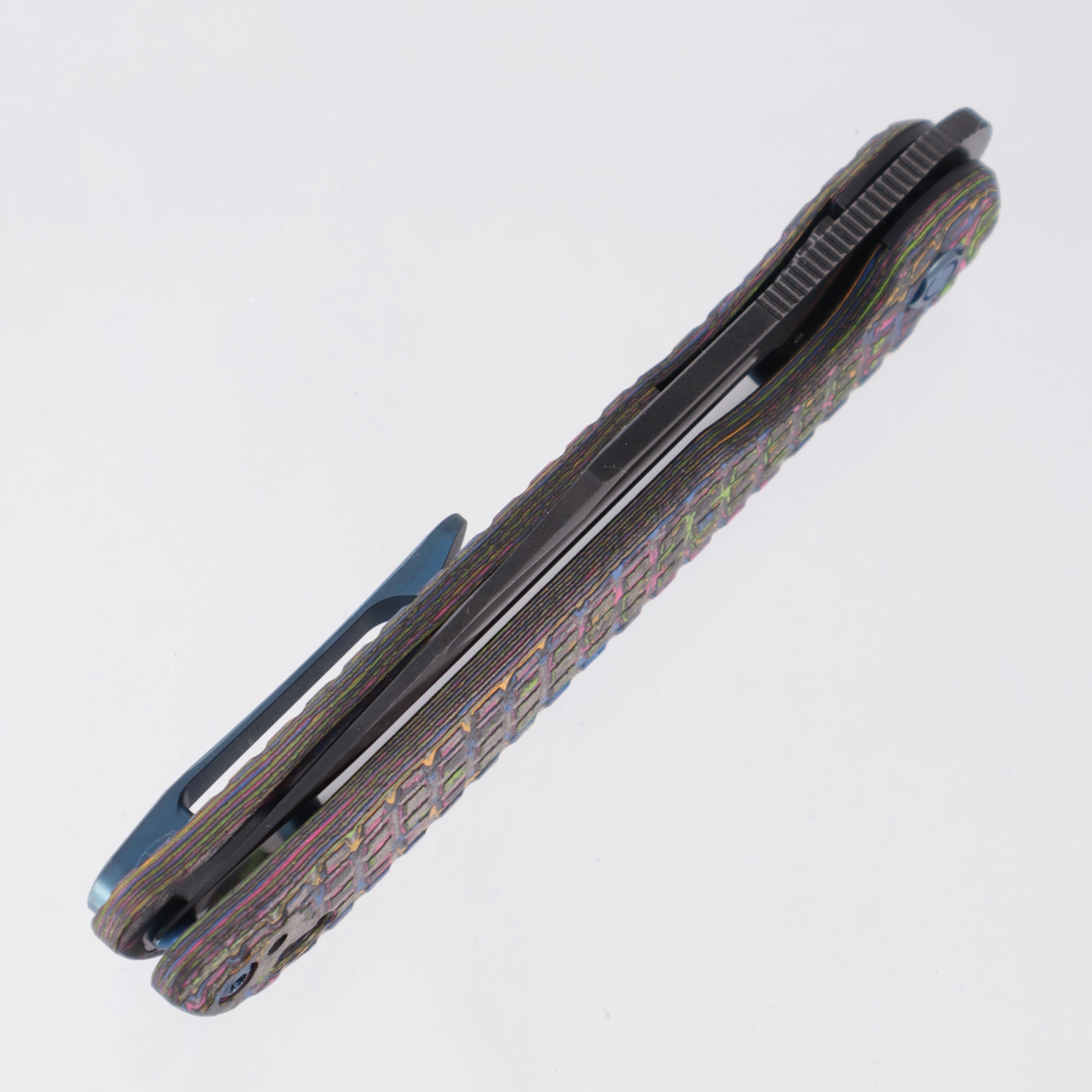 Vosteed Bellamy - 80s CamoCarbon Fragged - Satin DLC M390 - BR-OP Exclusive - A3203