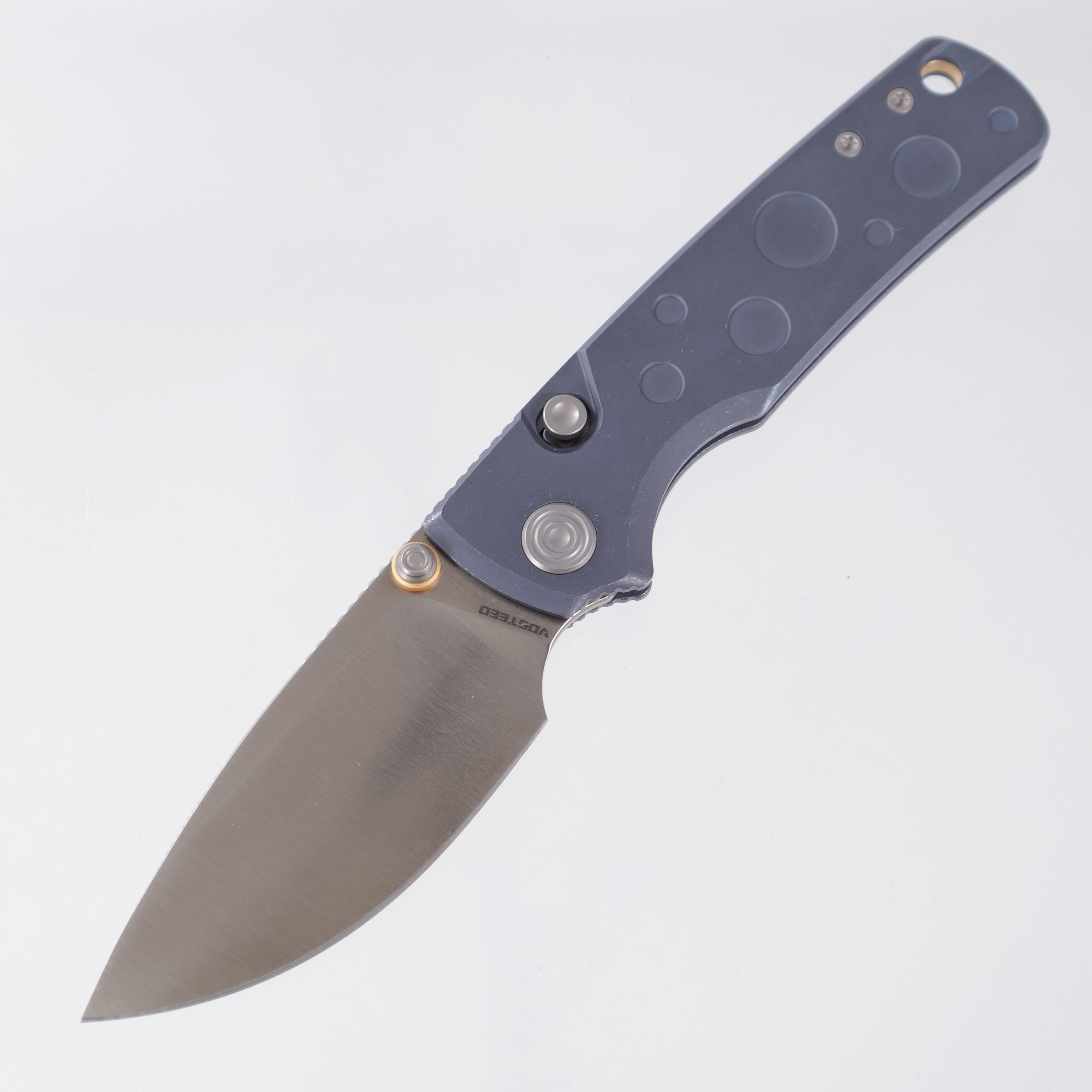 Vosteed Porcupine TiSlim - Blue Stonewash Titanium - Satin S90V - A4806