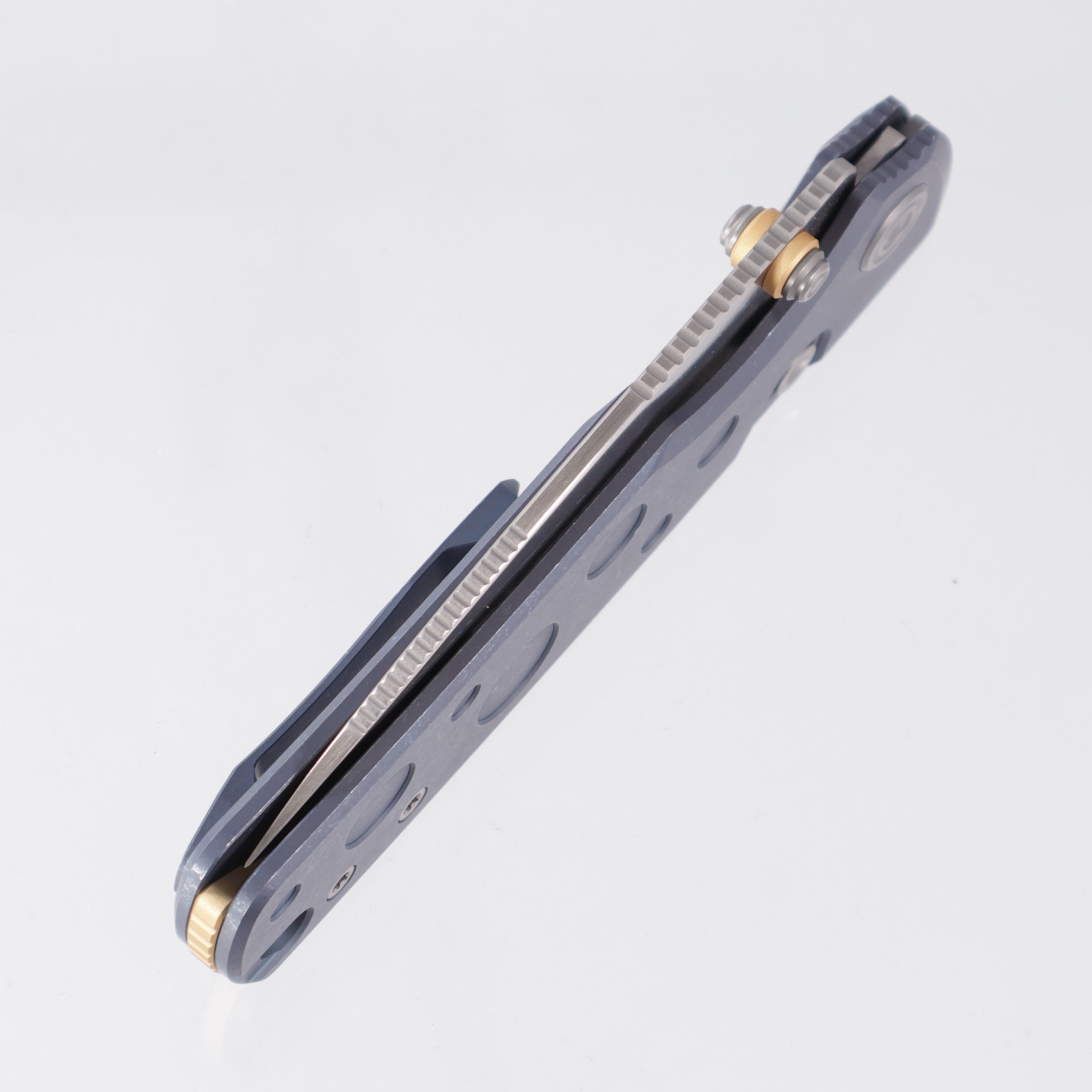 Vosteed Porcupine TiSlim - Blue Stonewash Titanium - Satin S90V - A4806