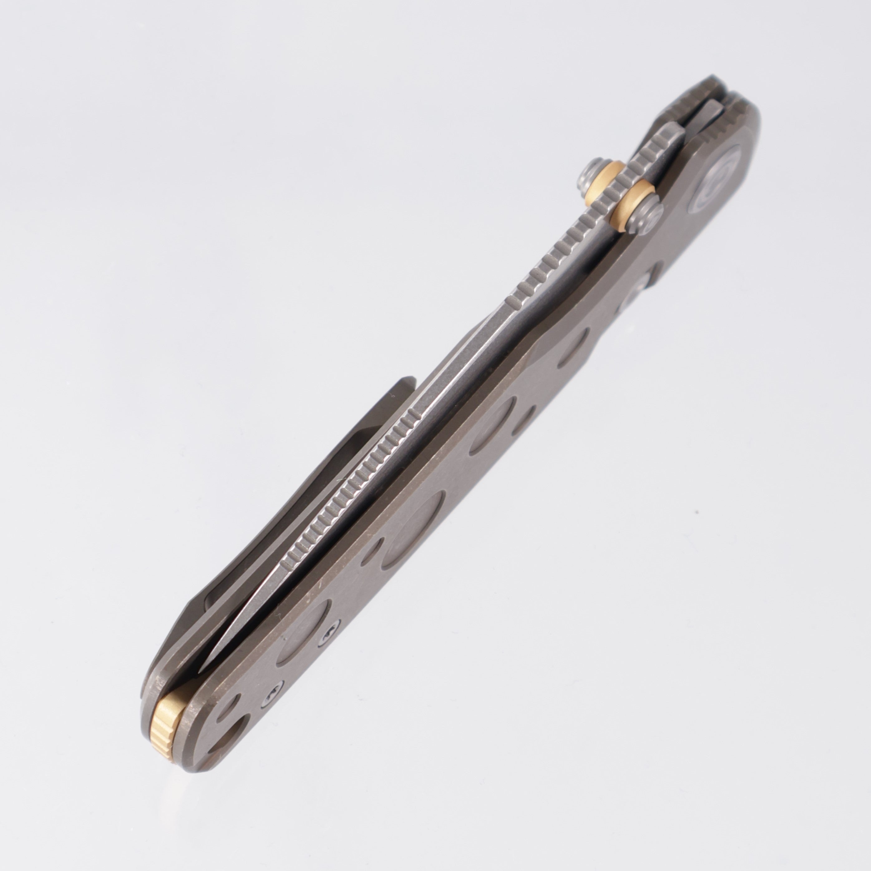 Vosteed Porcupine TiSlim - Antique Brasswash Titanium - Stonewash S90V - A4807
