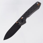 Vosteed Raccoon TiSlim - Black Acid Wash w/ Bronze Accents - Black Stonewash S35VN - A4509
