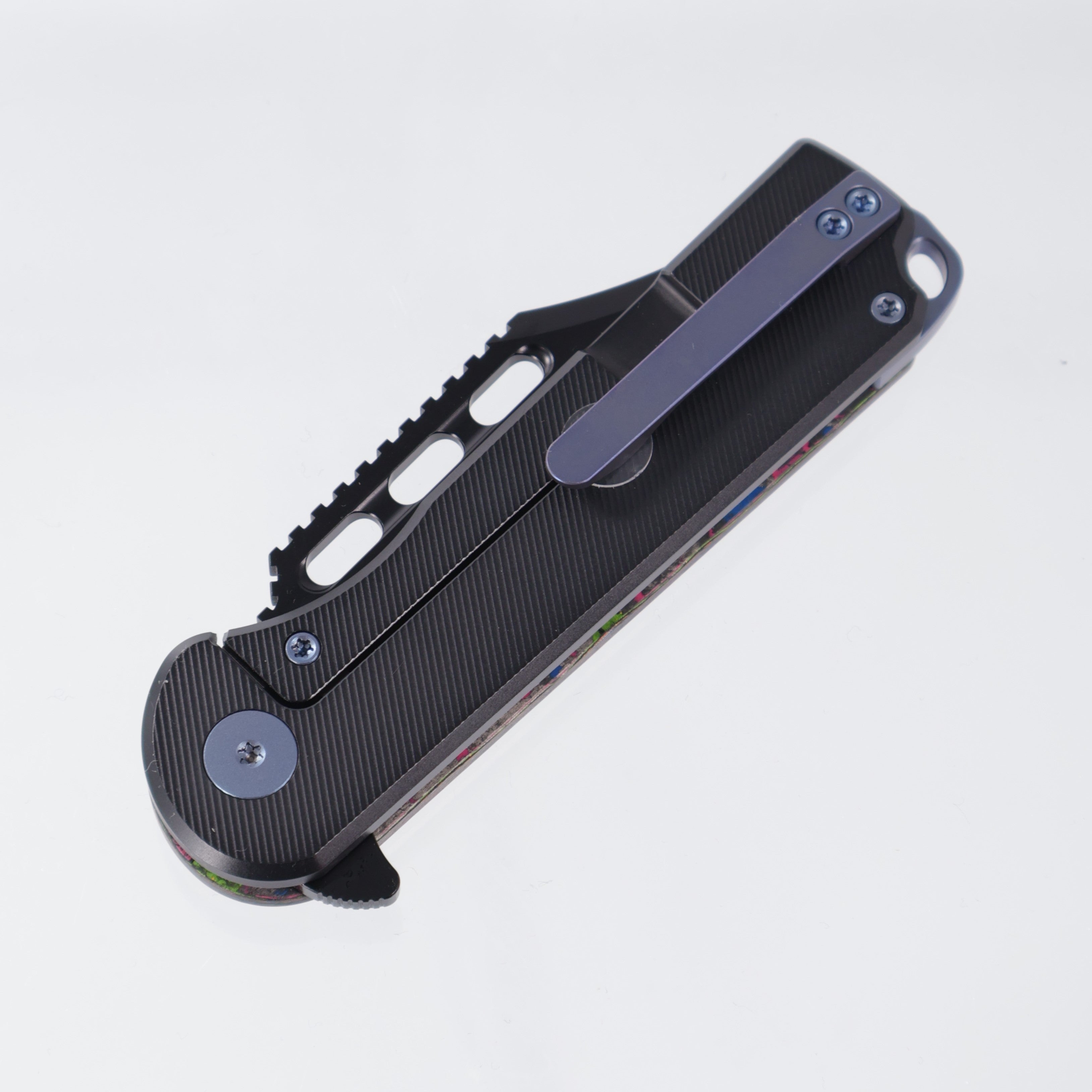 Voyage Bladeworks Avius - Clip Point 14c28n PVD - 80s CamoCarbon & Titanium Framelock