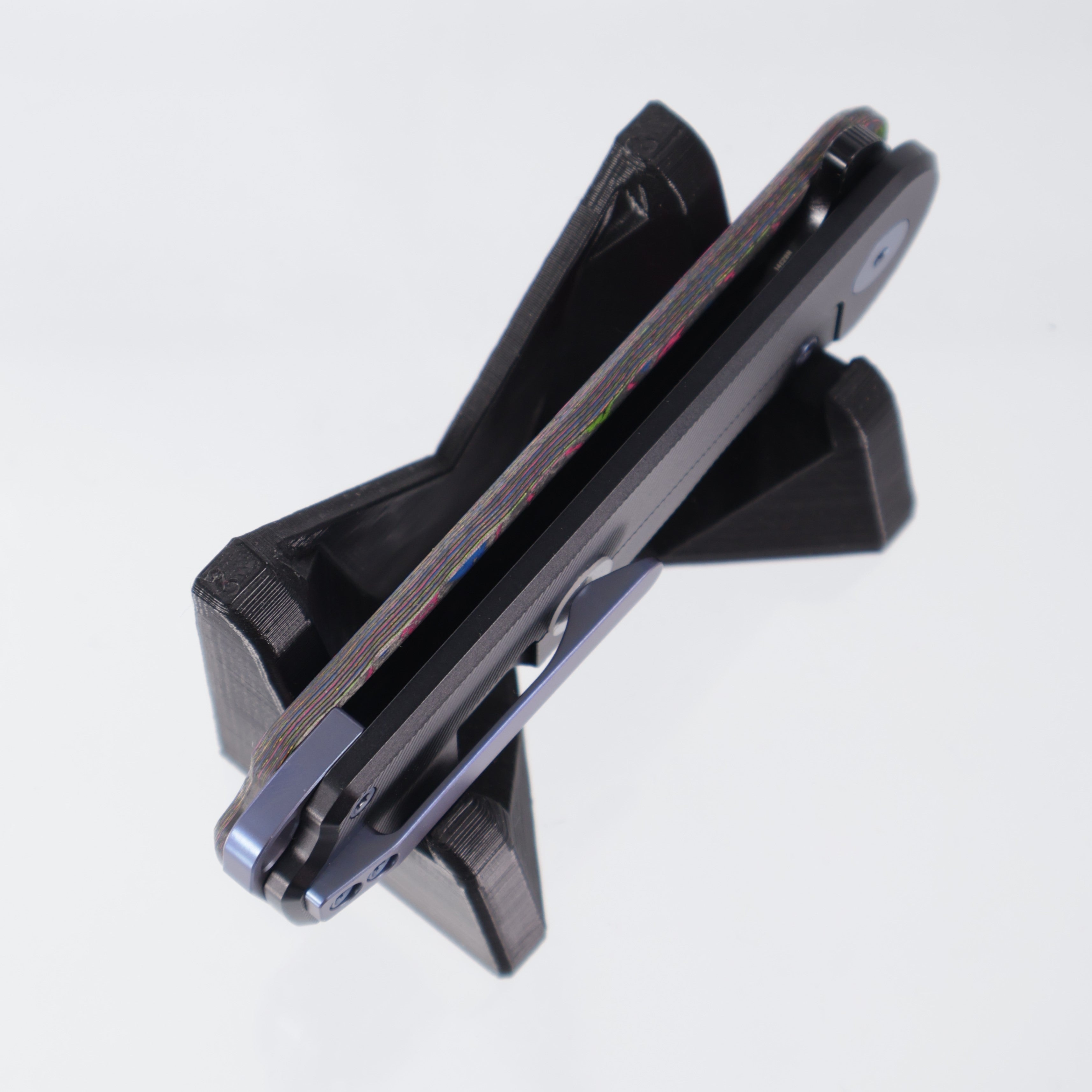 Voyage Bladeworks Avius - Clip Point 14c28n PVD - 80s CamoCarbon & Titanium Framelock