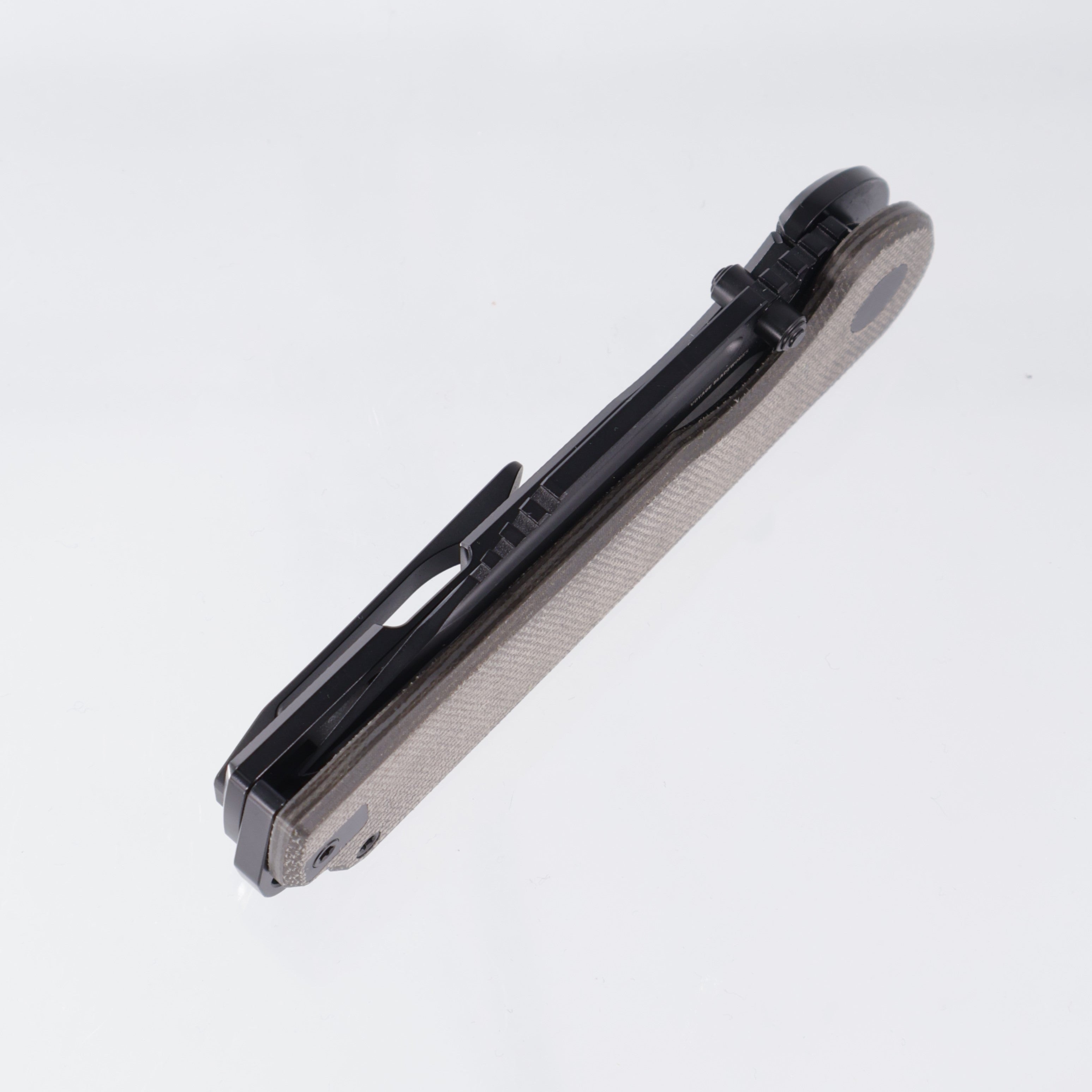 Voyage Bladeworks Avius - Drop Point 14c28n PVD - Micarta & Titanium Framelock