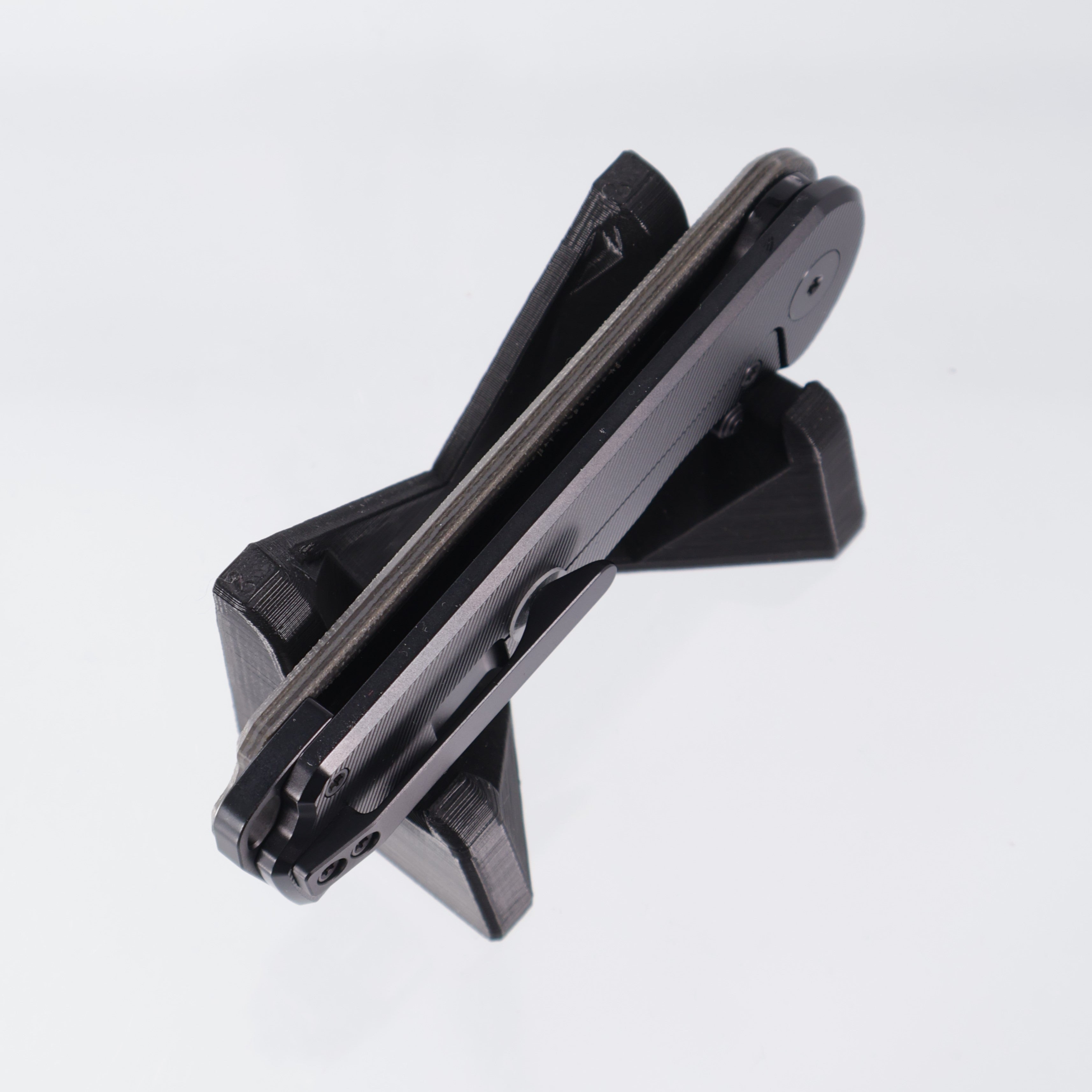 Voyage Bladeworks Avius - Drop Point 14c28n PVD - Micarta & Titanium Framelock