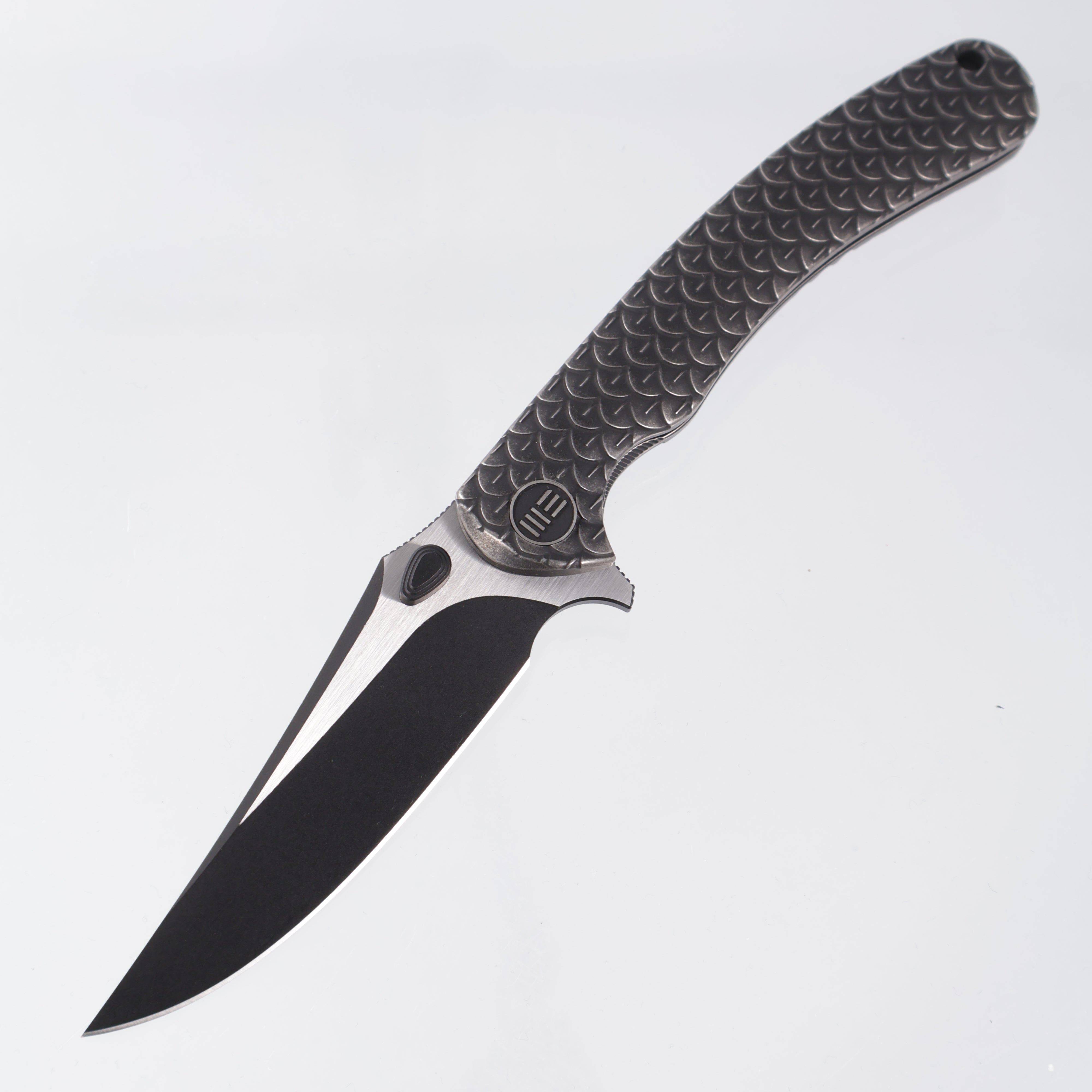 WE Knife Dracarys Limited Edition - Black Titanium Handle - 2-Tone Black Stonewash M390 - WE25061B-5