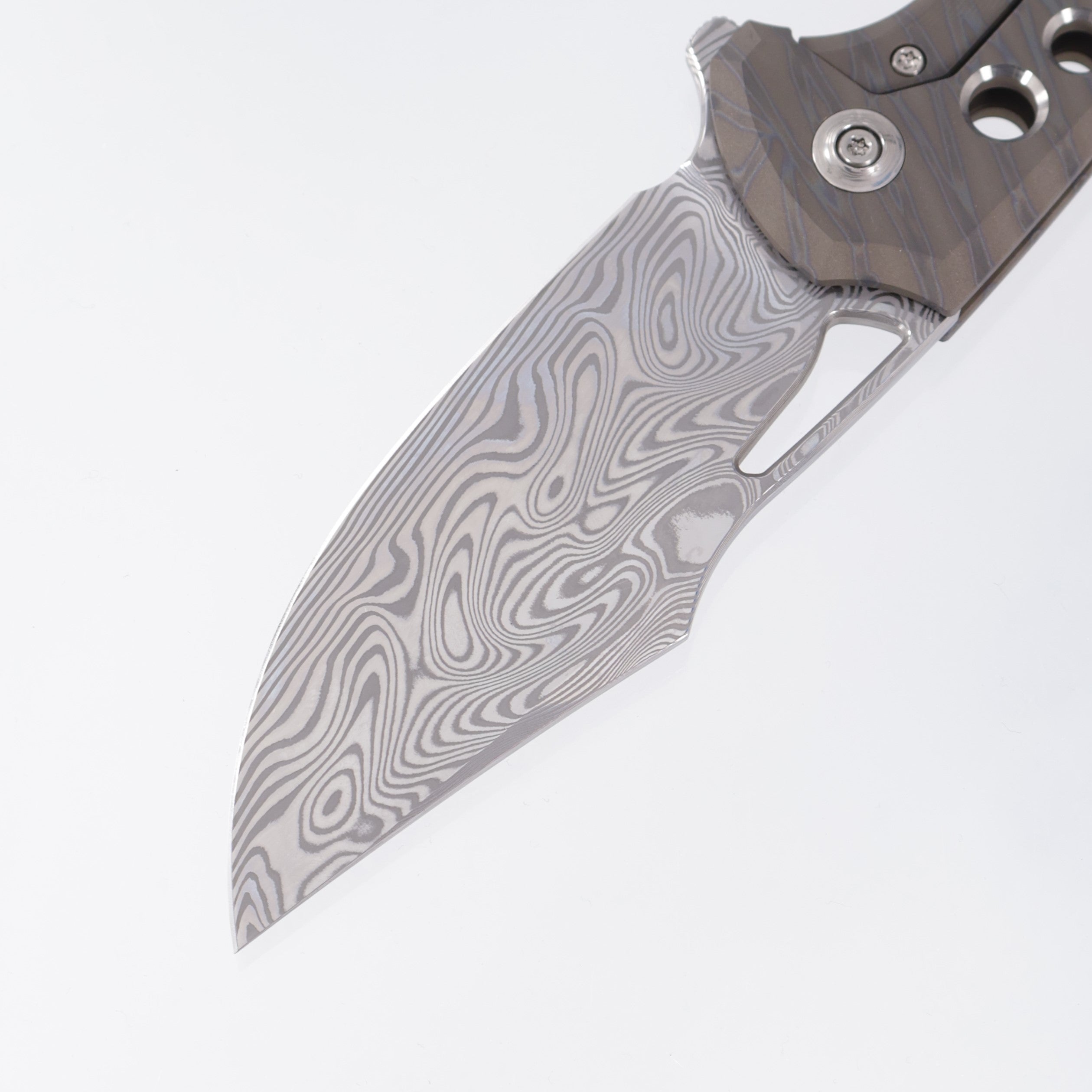 WE Knife Swiftfin - Flamed Titanium - Thor Damasteel - WE23051-DS1