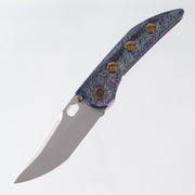 WE Knife Attor Integral - Lightning Ti w/ Gold Ti Accents - Bead Blast 20CV - WE23037-2