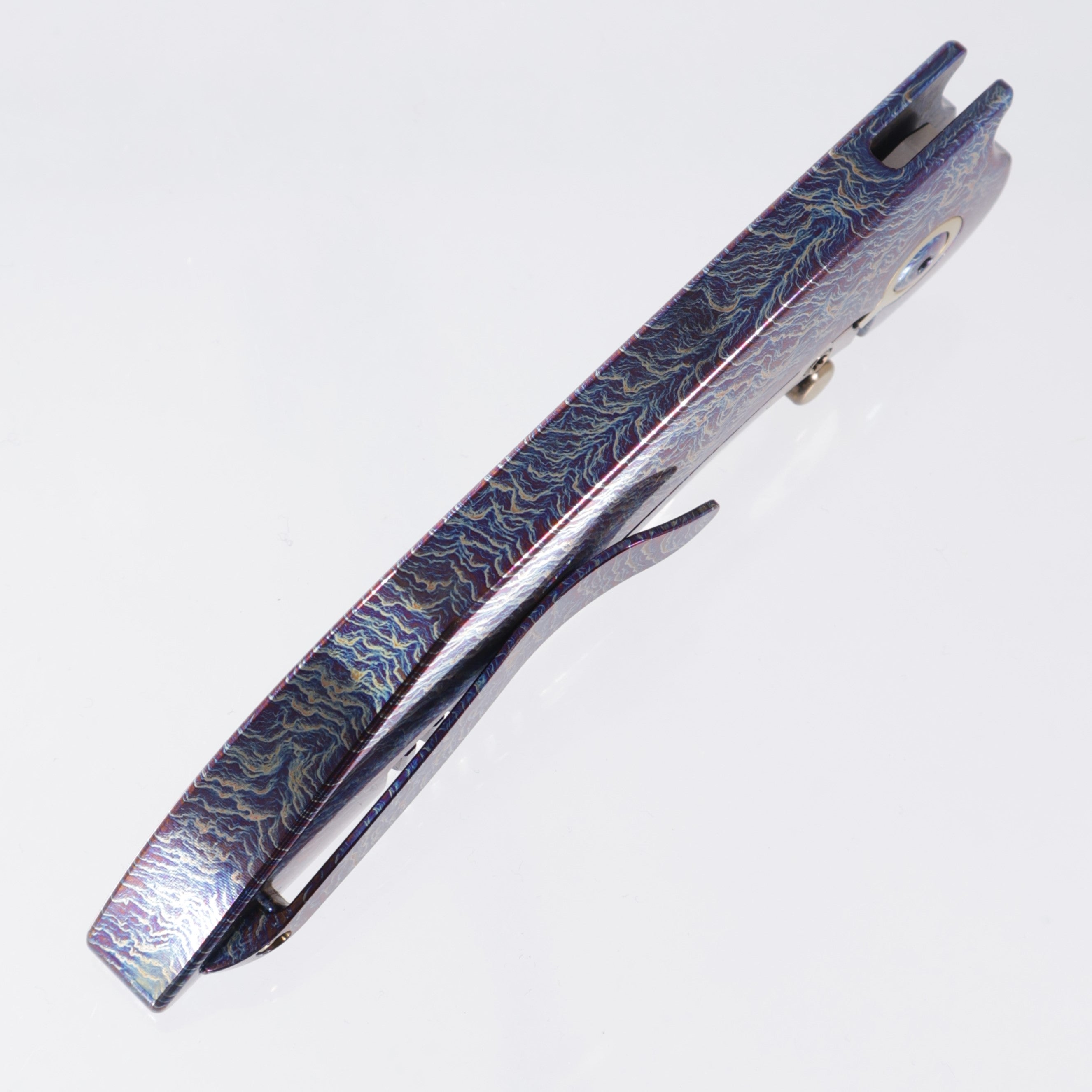 WE Knife Attor Integral - Lightning Ti w/ Gold Ti Accents - Bead Blast 20CV - WE23037-2