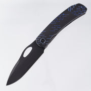 WE Knife Inmate - Black Stonewash & Blue Titanium - Black Stonewash 20CV - WE23096B-2