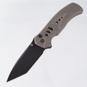 WE Knife Zentron - Bronze Titanium w/ Gold Accents - Black Stonewash M390 - WE24094-3