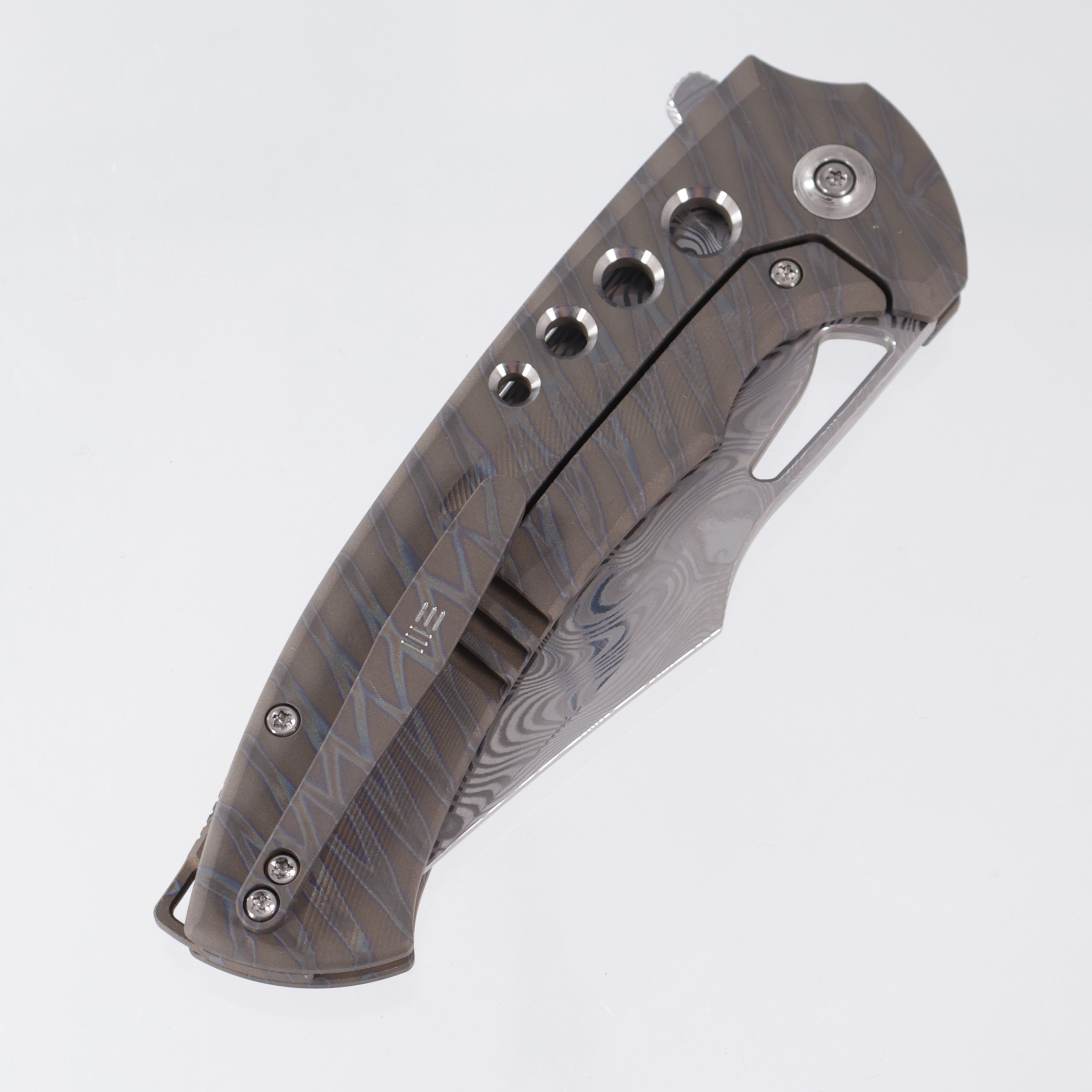WE Knife Swiftfin - Flamed Titanium - Thor Damasteel - WE23051-DS1