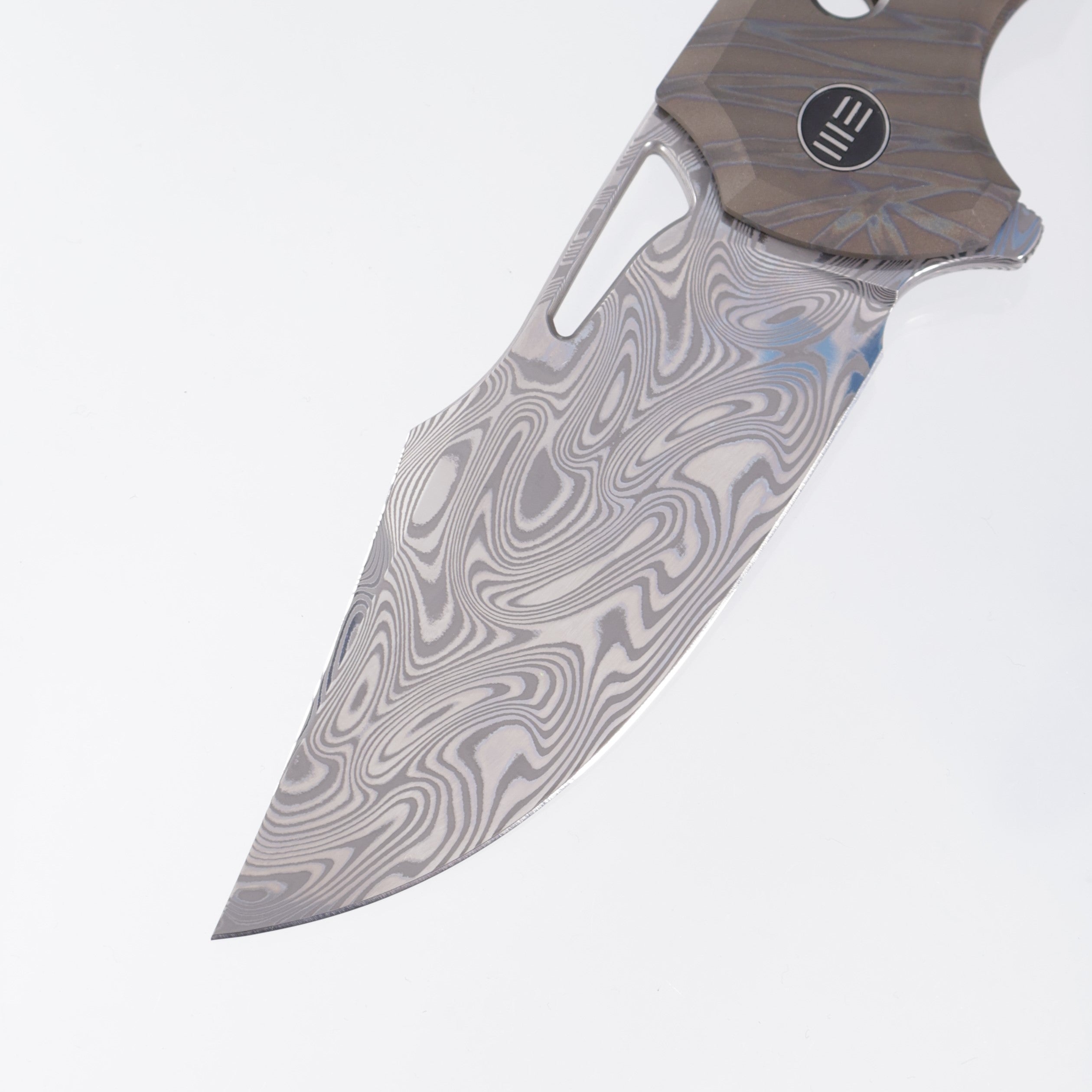 WE Knife Swiftfin - Flamed Titanium - Thor Damasteel - WE23051-DS1