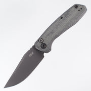 Zero Tolerance (ZT) 0512BLK Auto - Black Micarta & Titanium Back - Black Cru-Wear Blade