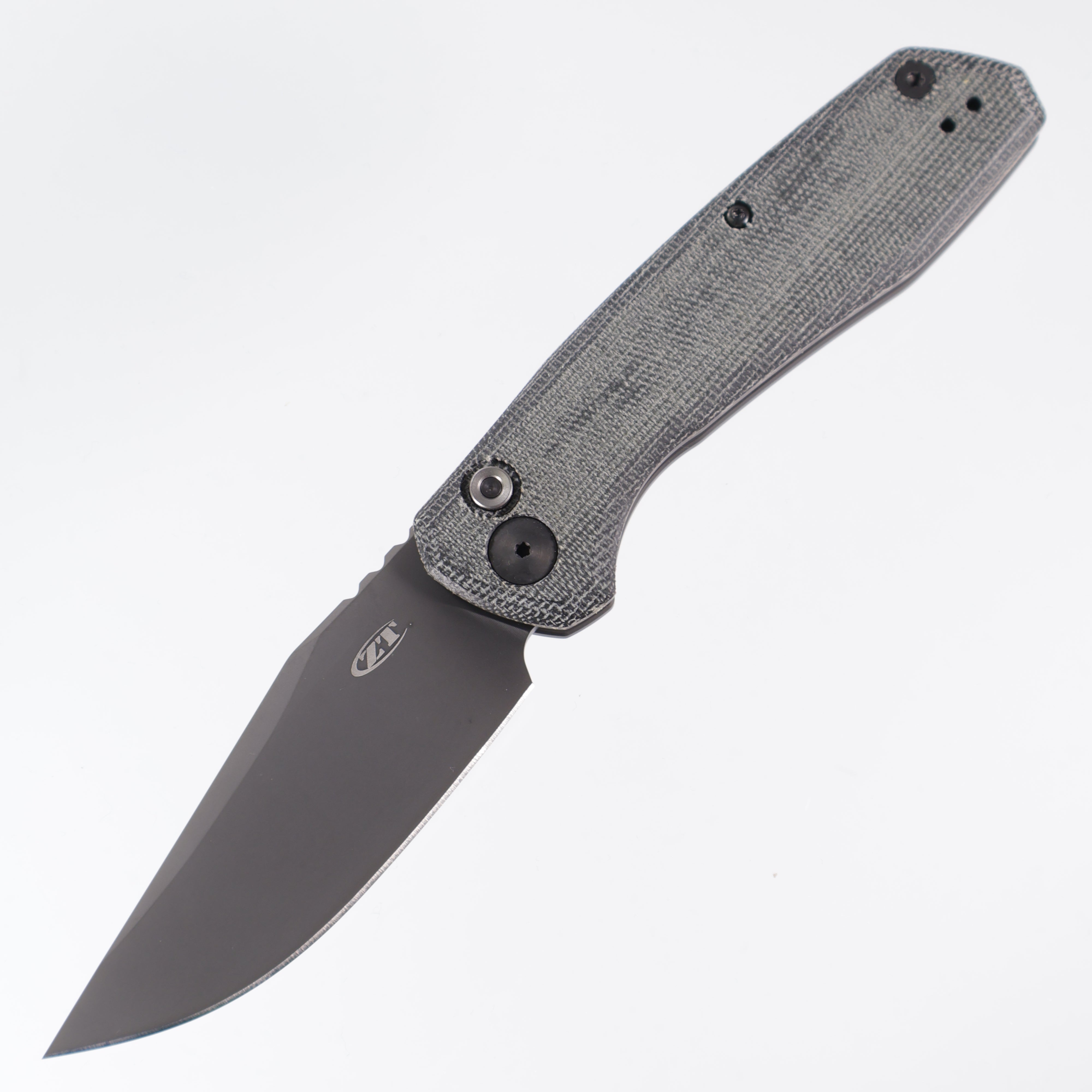 Zero Tolerance (ZT) 0512BLK Auto - Black Micarta & Titanium Back - Black Cru-Wear Blade