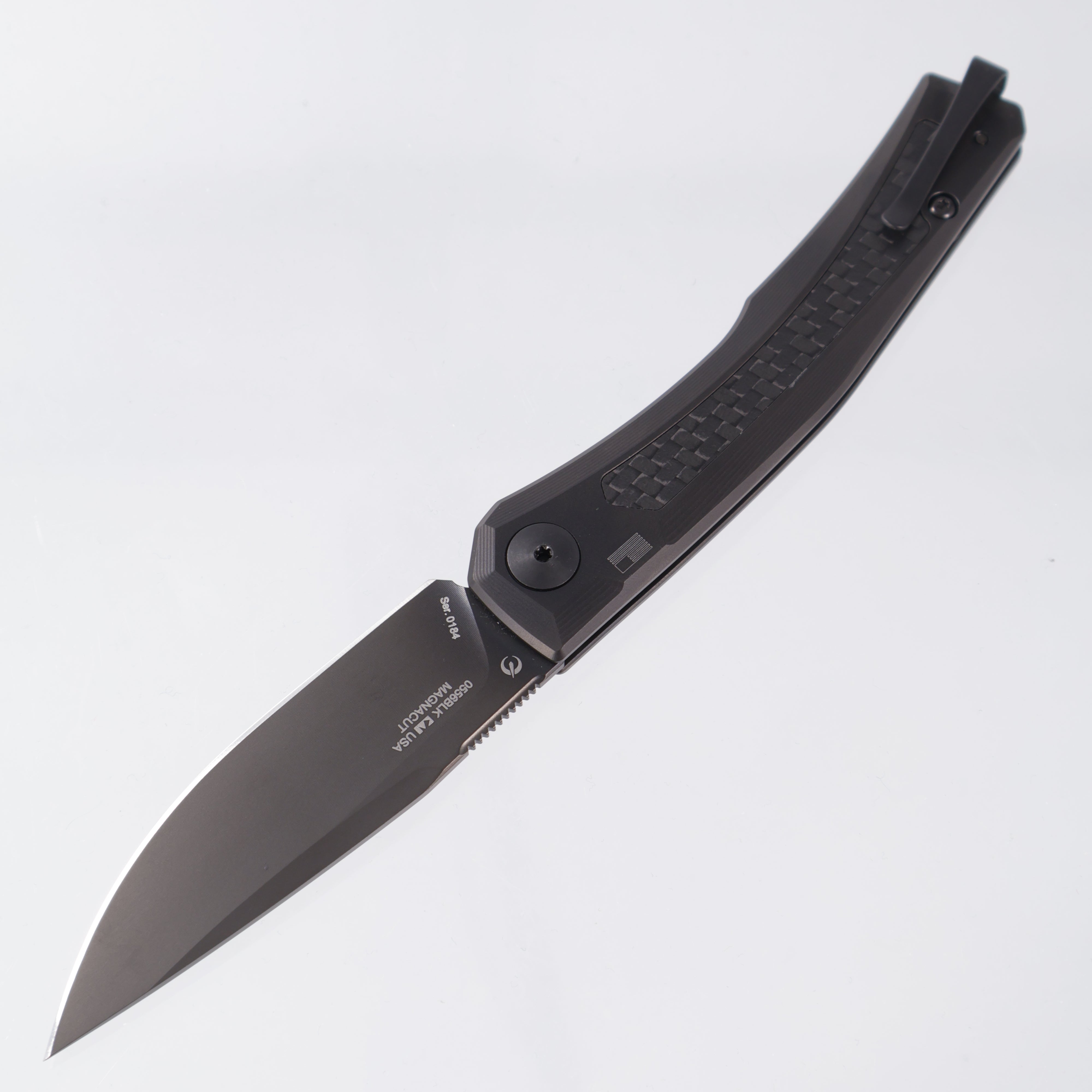 ZT 0556BLK Auto - Black Titanium w/ Carbon Fiber Inlay - PVD Magnacut