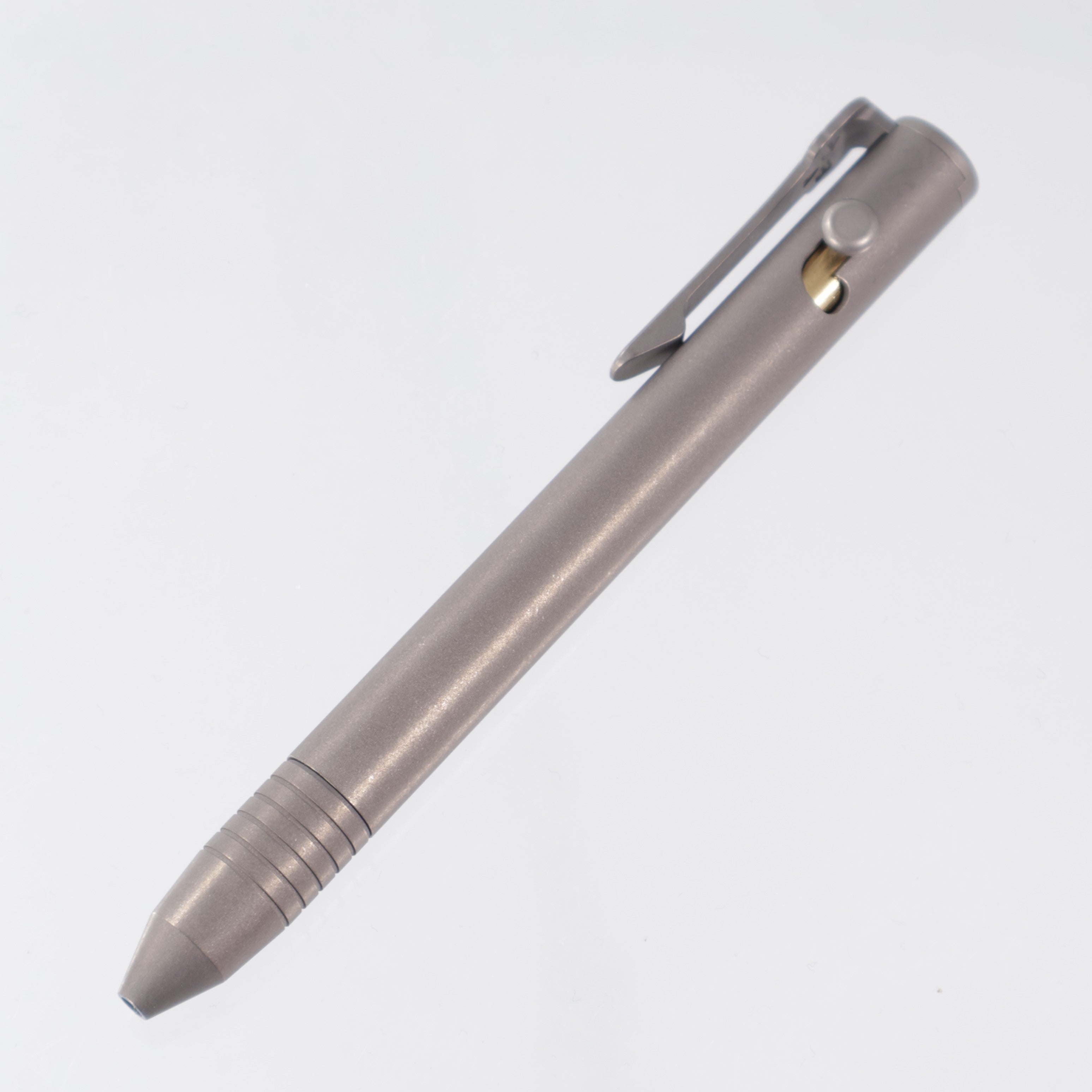 Big Idea Design x Chaves Pen - Base Line Bolt Action - Stonewashed Titanium - 850040735925