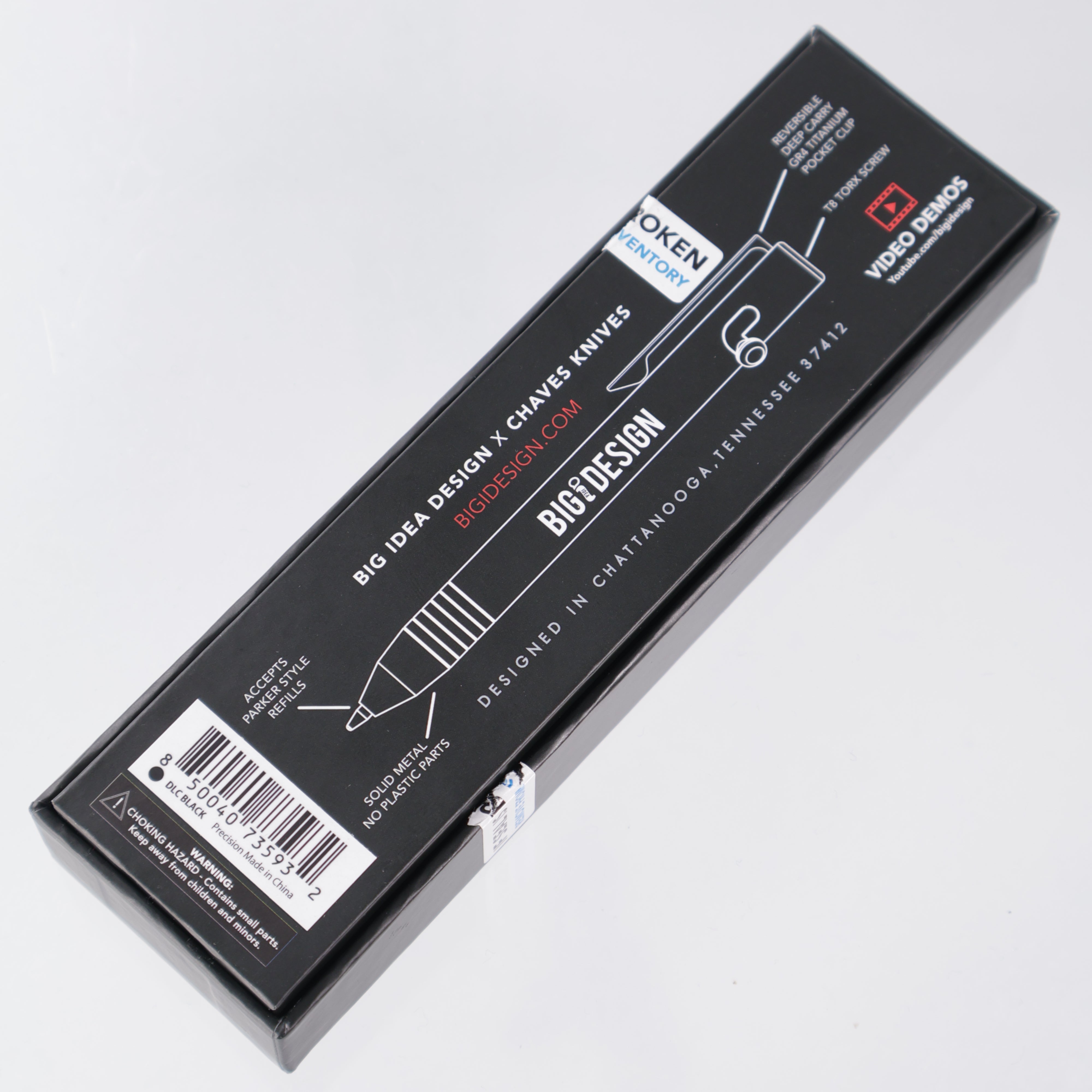 Big Idea Design x Chaves Pen - Base Line Bolt Action - DLC Titanium - 850040735932