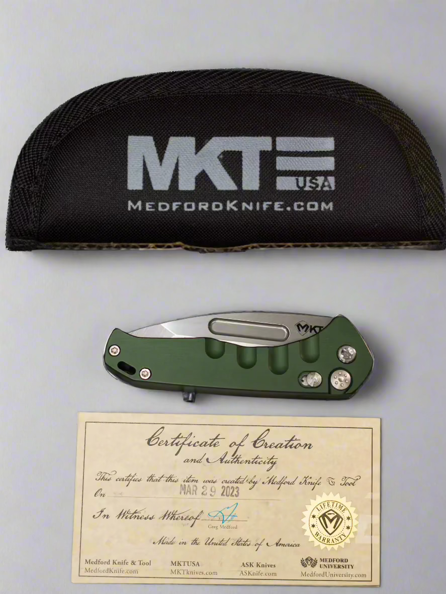 Medford Auto Swift Button Lock Green