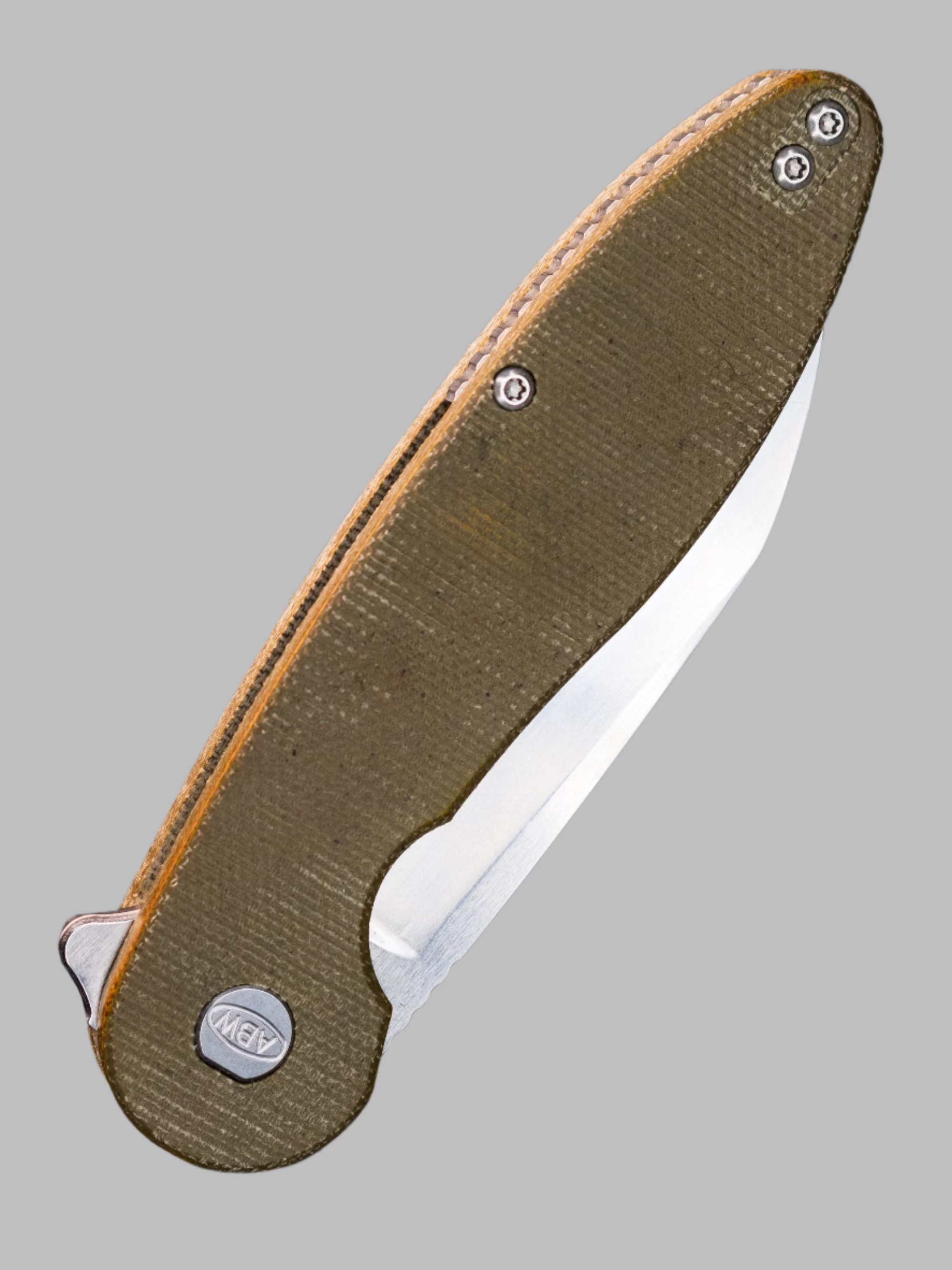 American Blade Works MODEL 1 V6 CANVAS MICARTA (OD GREEN) Wharncliffe