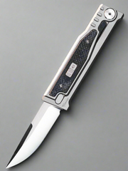 Reate EXO-M Drop Point Gravity Knife Titanium/Black Micarta (2.95" Satin)