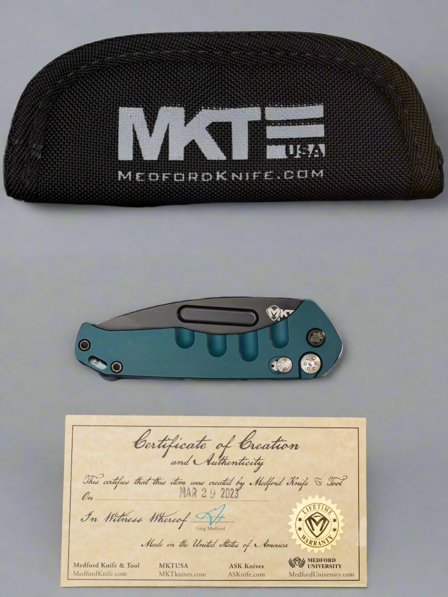 Medford Auto Swift Button Lock Blue