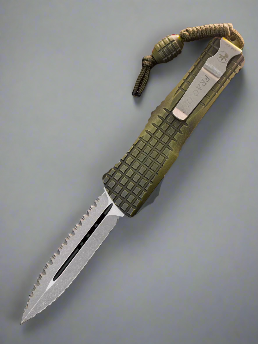 Microtech Combat Troodon D/E Frag Off Double Reverse Full Serrated