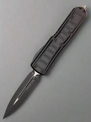 Microtech 232II-1TS UTX-85 II D/E - Black Handle - Black Blade