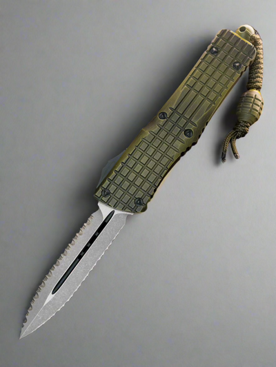 Microtech Combat Troodon D/E Frag Off Double Reverse Full Serrated