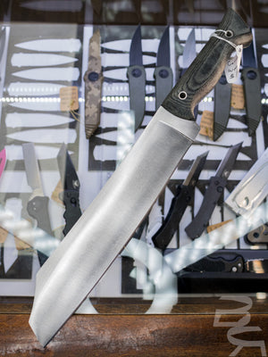 Condor Woodbuster Chopper Fixed Blade Knife Black Micarta (9.8" Satin)