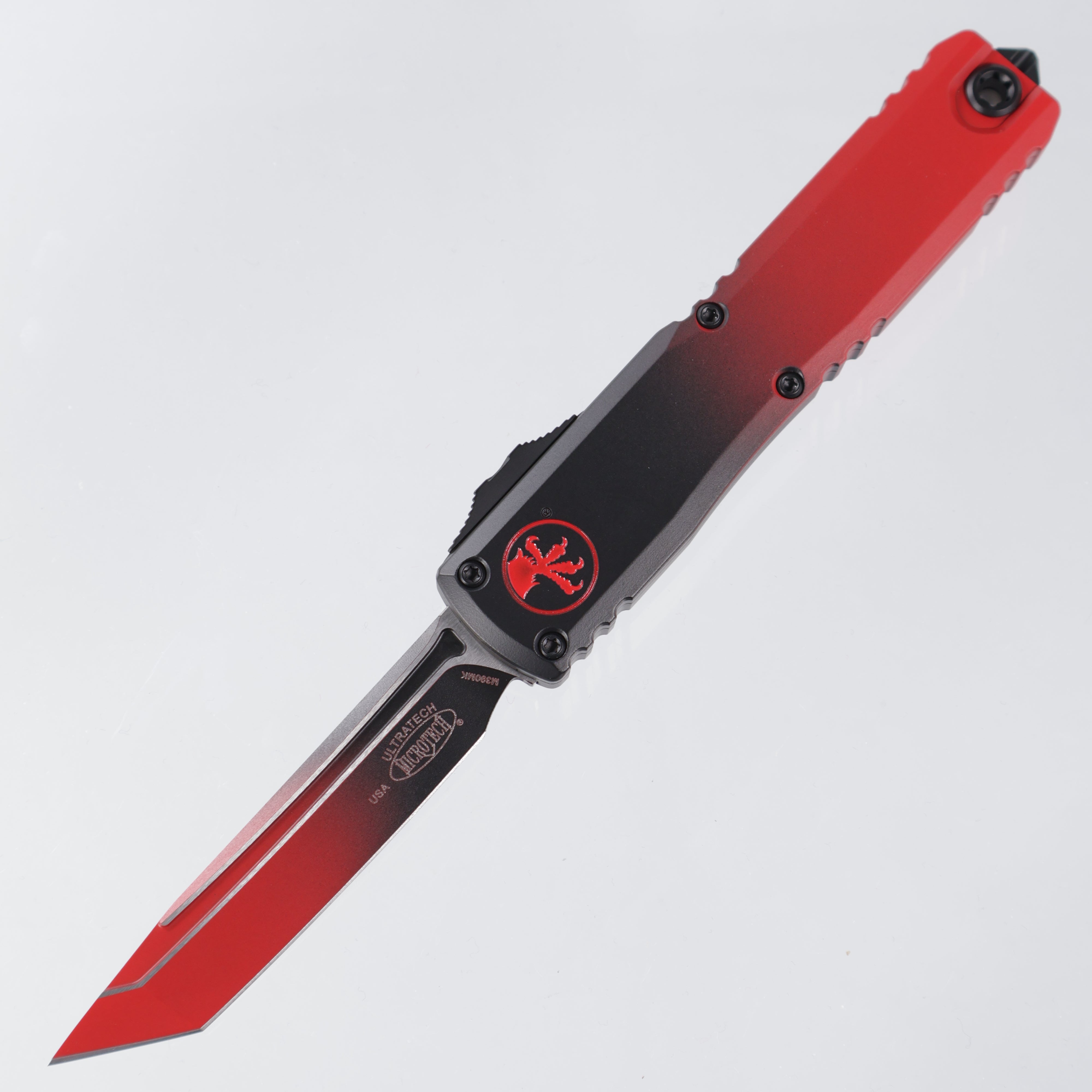 Microtech Ultratech ZBP Faded Black / Red - Tanto M390MK - 1123-1 FBK/RD