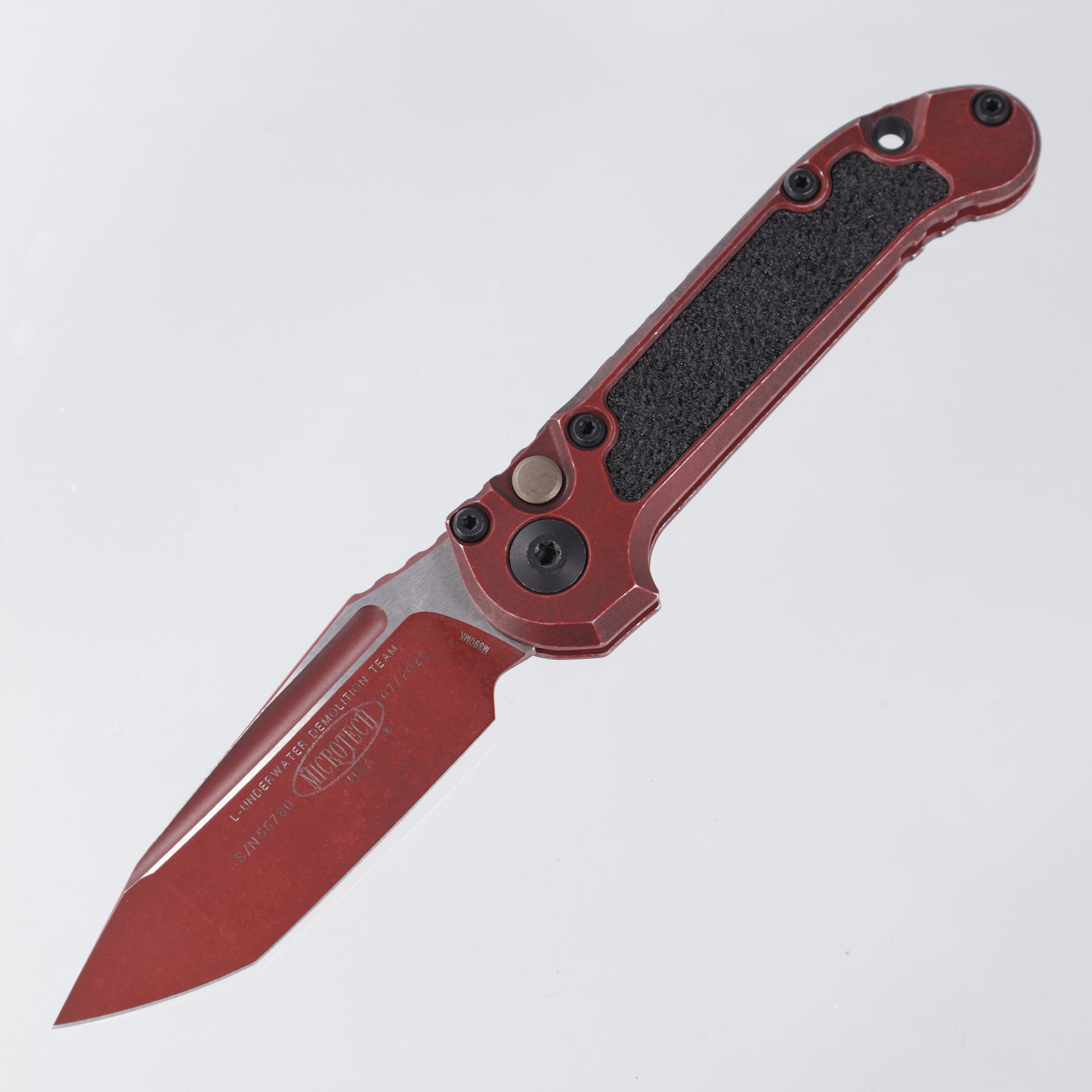 Microtech LUDT - Weathered Crimson - Tanto M390MK - L.U.D.T Gen 3 III 1136-1 WCM