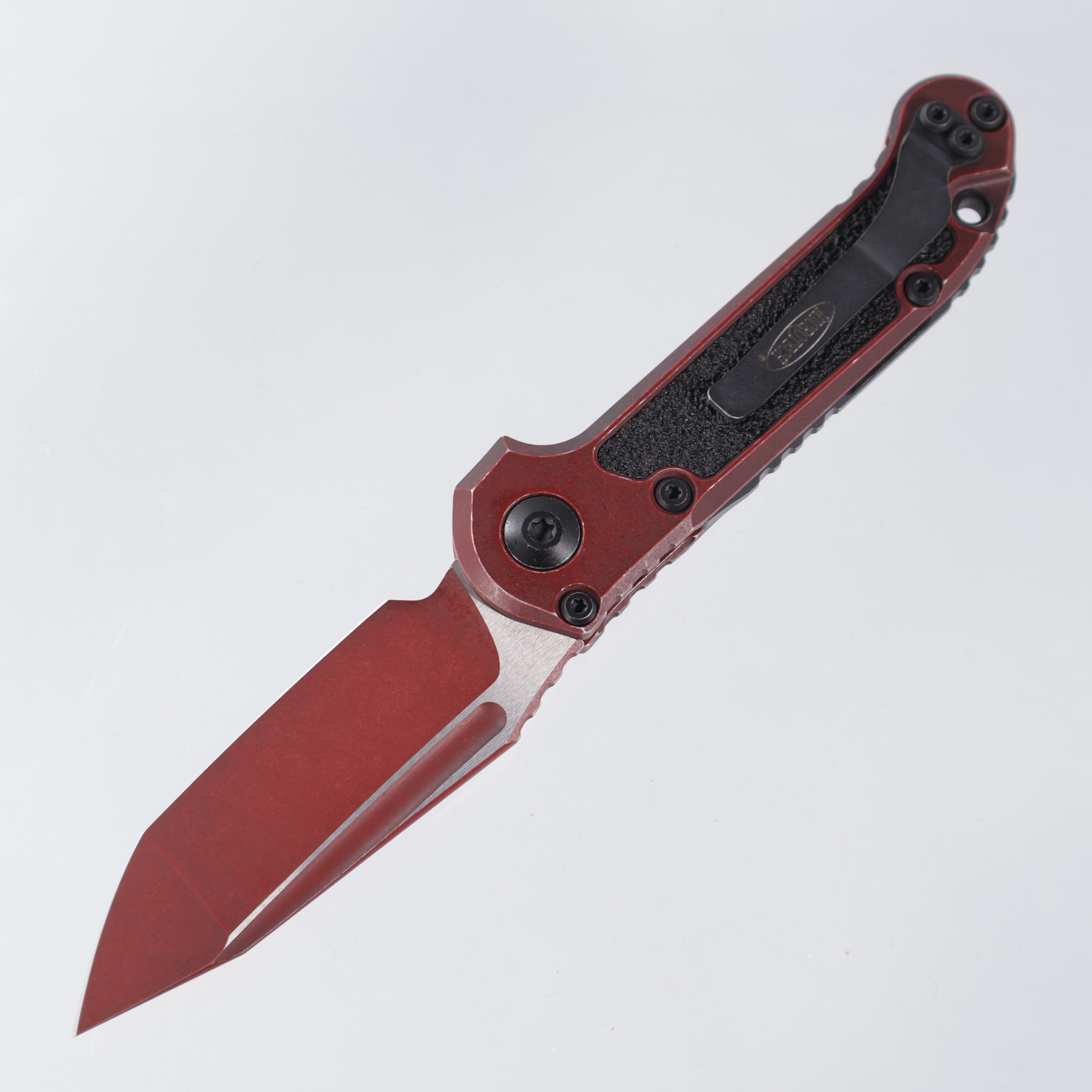 Microtech LUDT - Weathered Crimson - Tanto M390MK - L.U.D.T Gen 3 III 1136-1 WCM