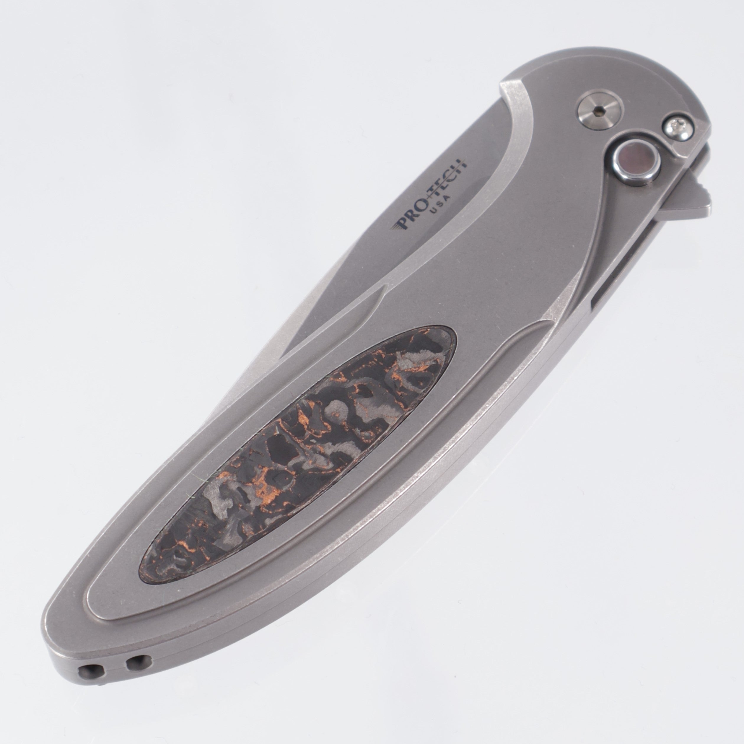Pro-Tech Cambria 2 - Stainless Steel w/ Copper Techno Carbo Inlay & Black Lip Pearl Button - Stonewash Magnacut - 2025 Custom 014