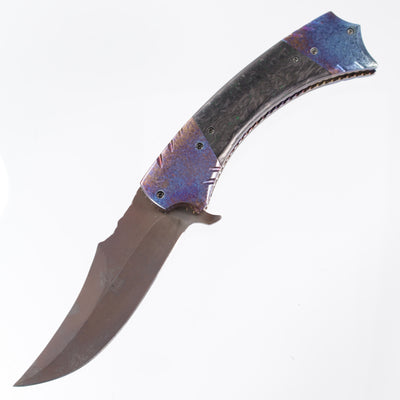Vallotton, Brandon - Tribute Manual - Crystalized Titanium & Space Weave Camo Carbon - 3V Blade
