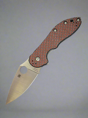 Spyderco Domino Red Weave Framelock XHP