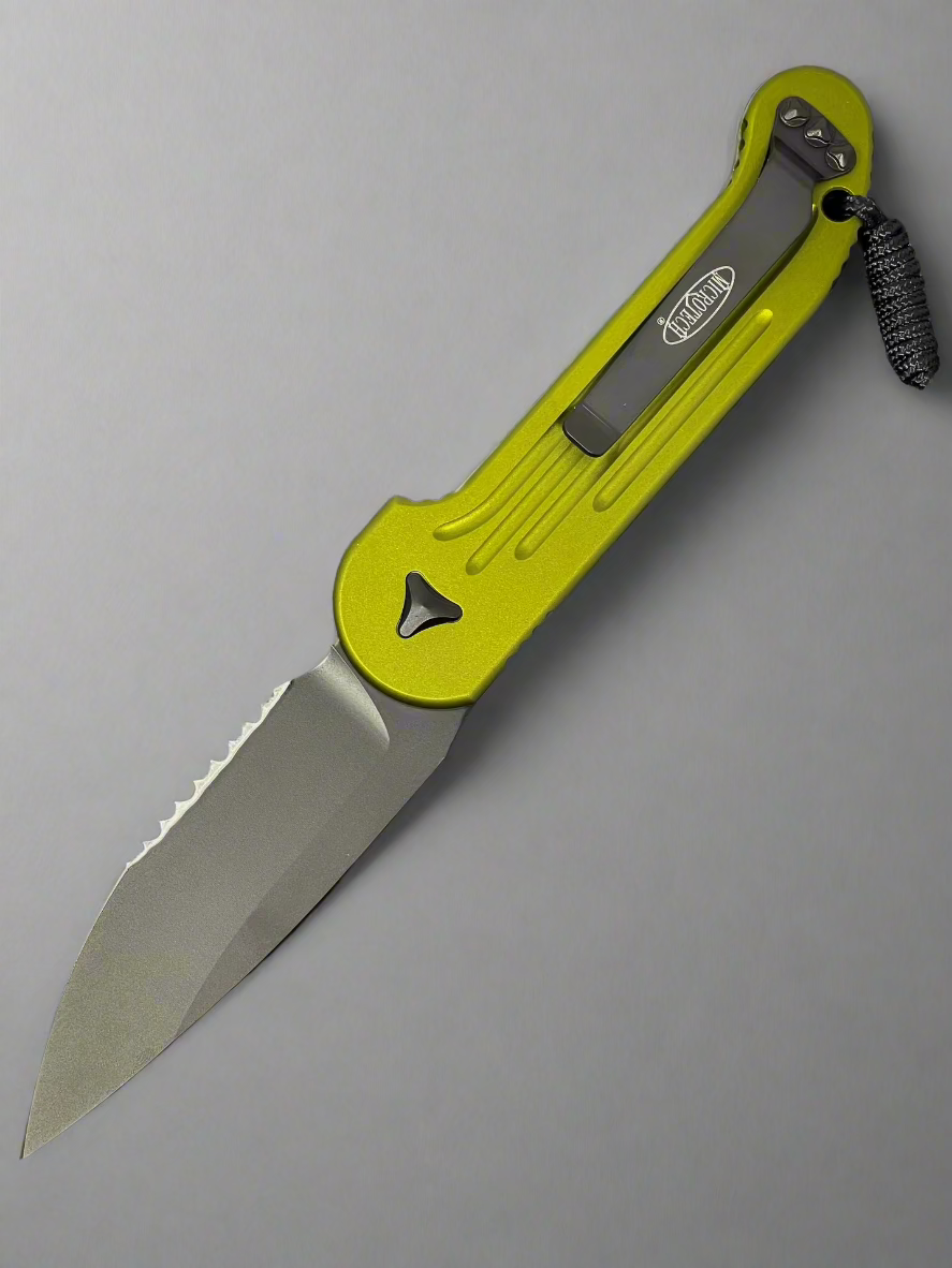 Microtech LUDT L.U.D.T OD Green & Black Partial Serrated 135-2OD