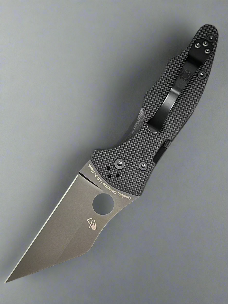 Spyderco Yojimbo 2 Compression Lock Knife Black G-10 (3.2" Black) C85GPBBK2