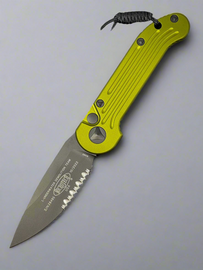 Microtech LUDT L.U.D.T OD Green & Black Partial Serrated 135-2OD