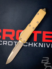Microtech UTX-85 Bronze Apocalyptic Tan G10 Top