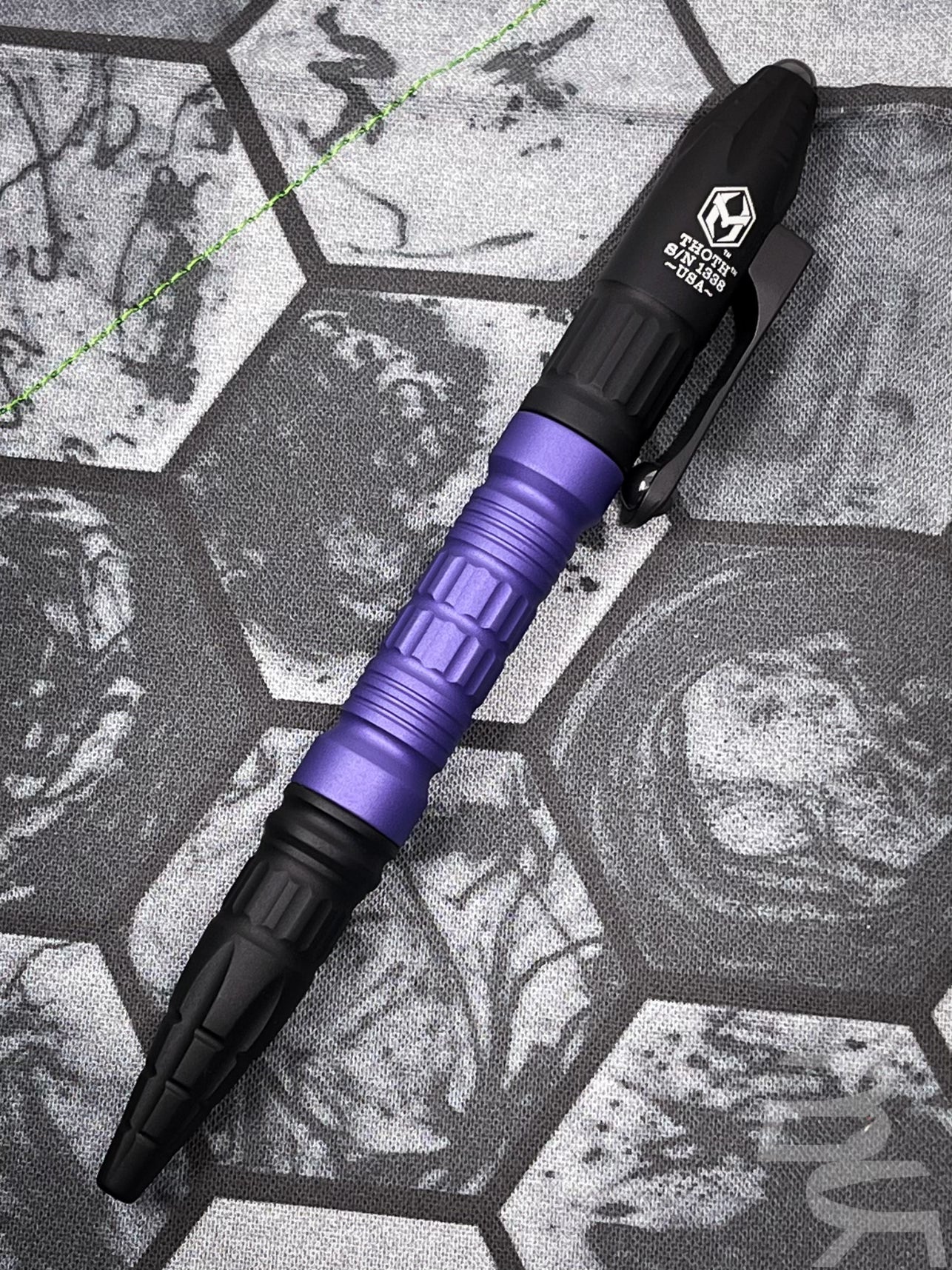 Heretic Thoth Aluminum Tactical Pen Modular PURPLE